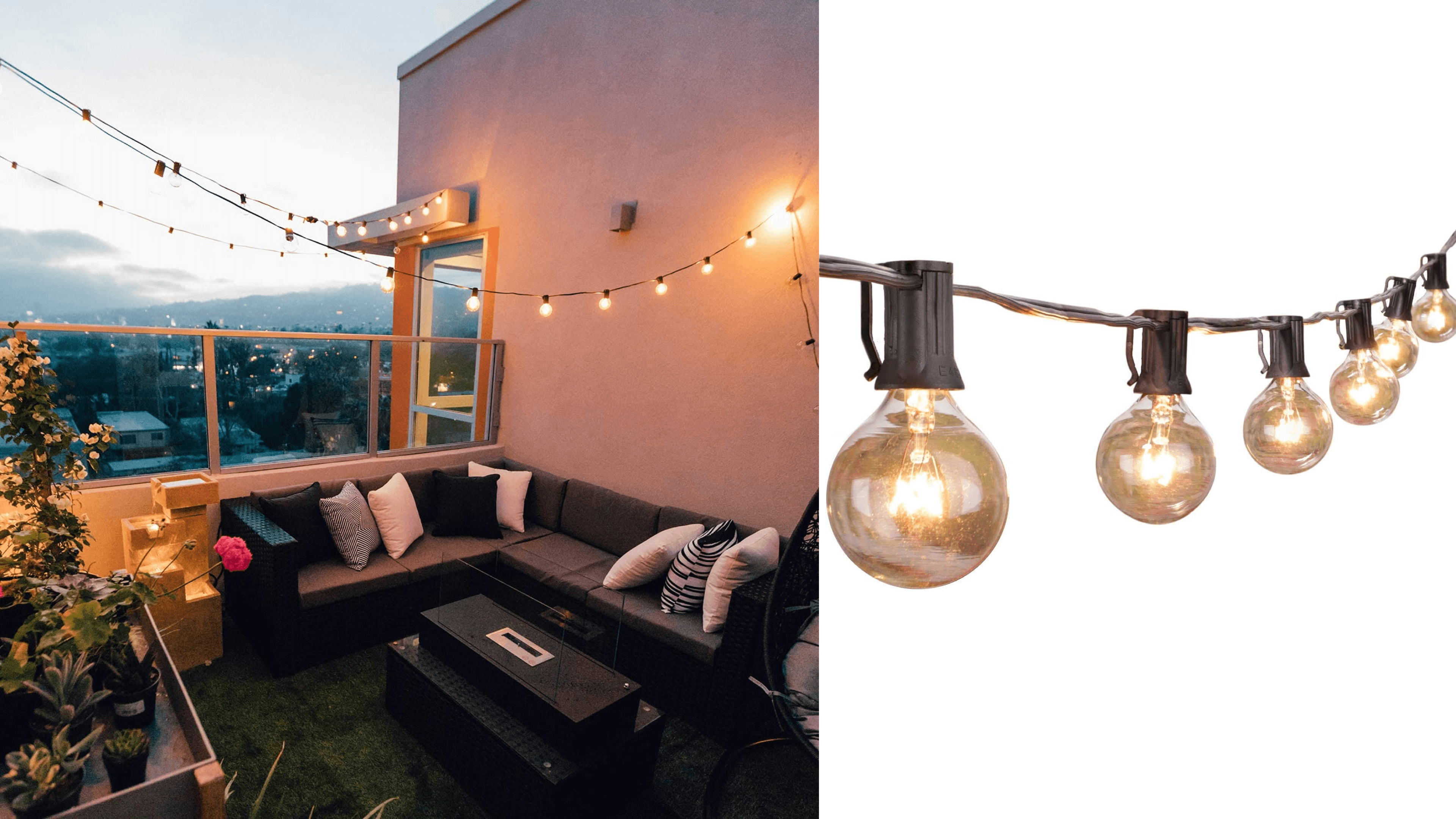 edison string bulb lights