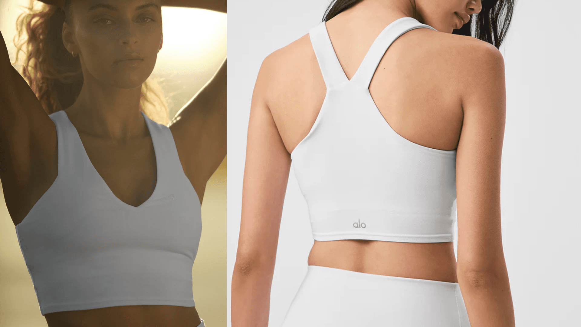 Alo Yoga bra for sweaty boobs