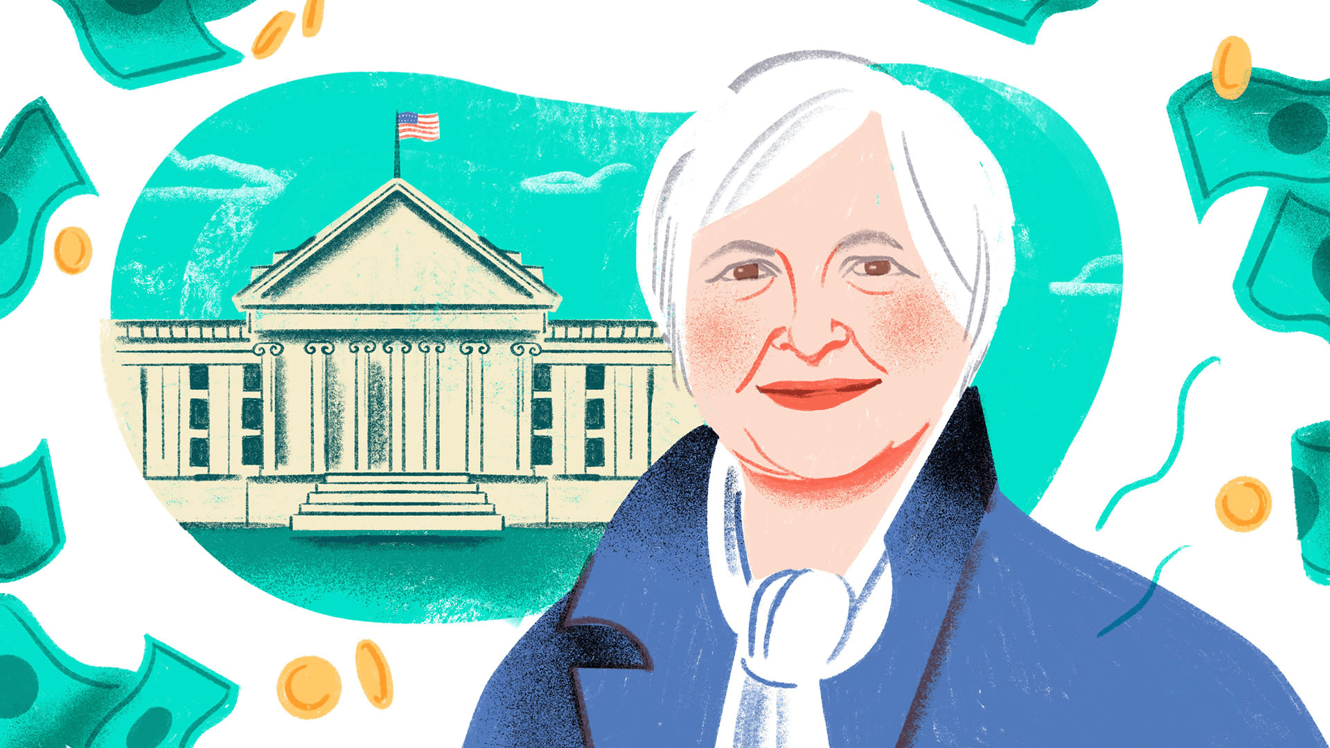Janet Yellen: money world's triple threat