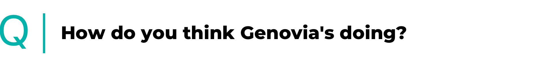 How do you think Genovia's doing?
