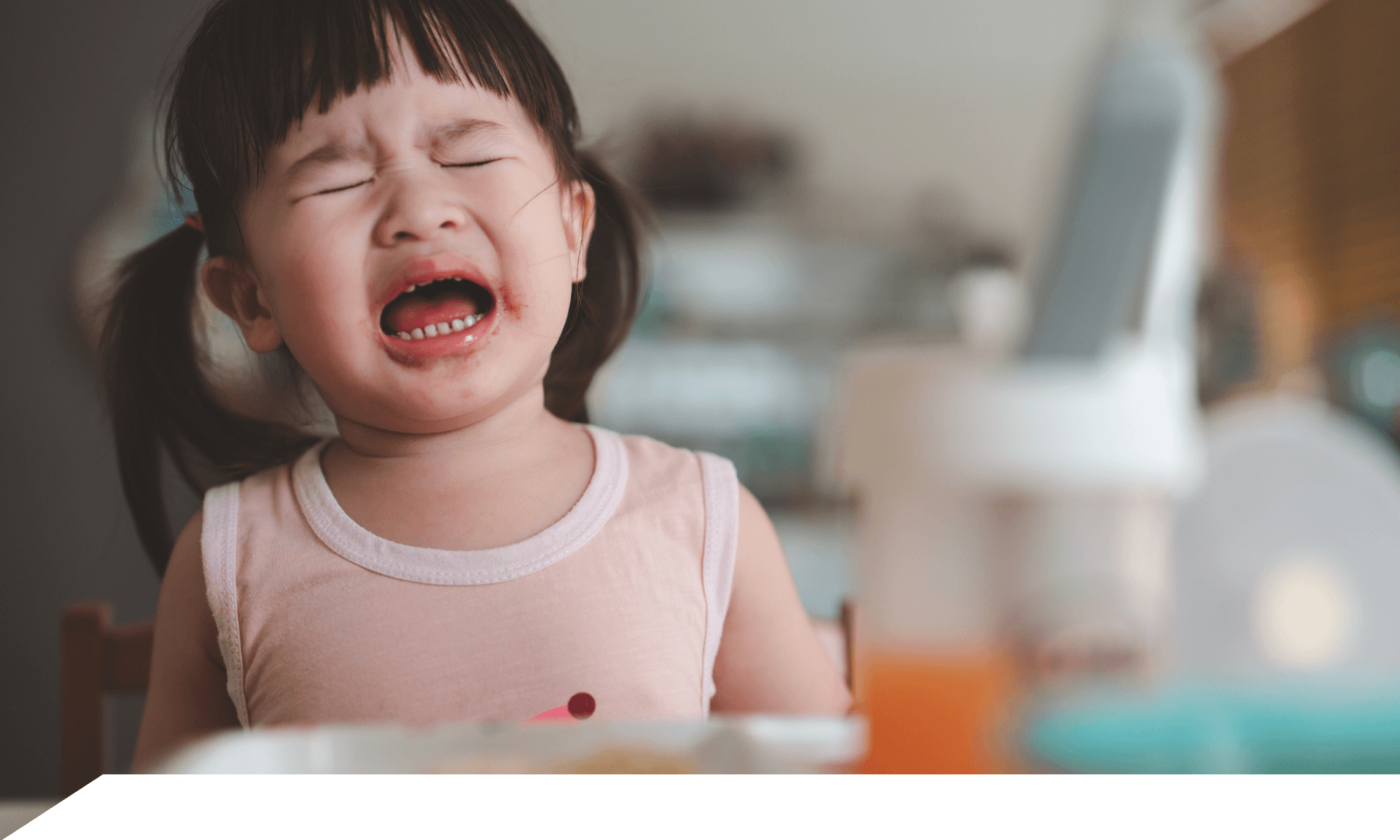little girl crying