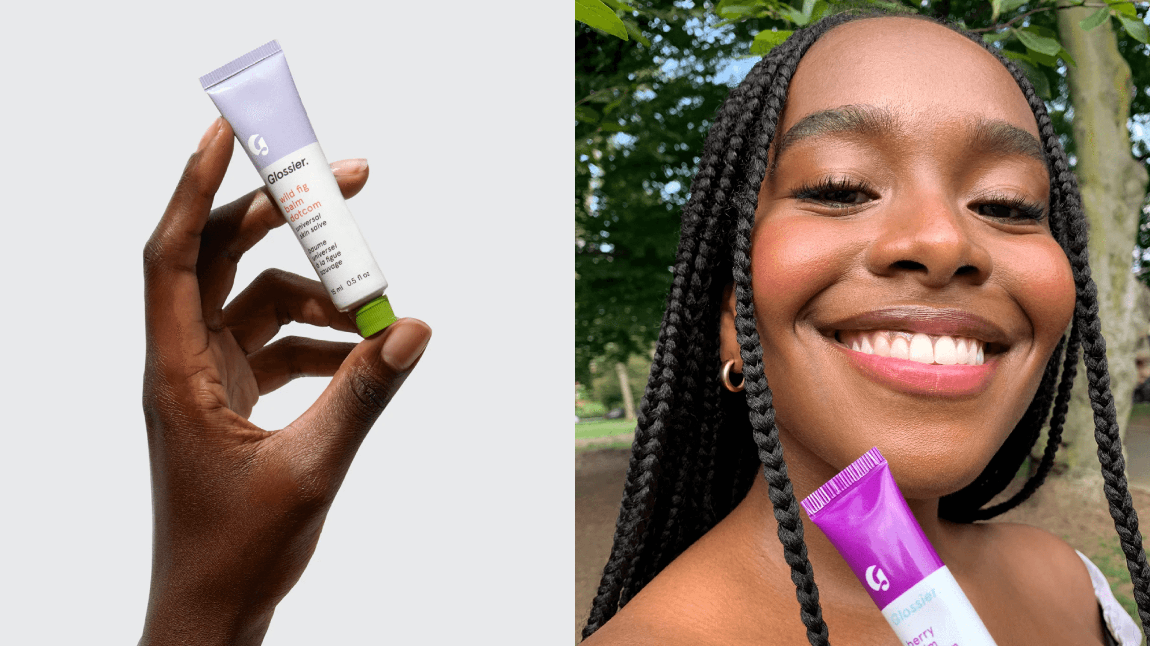glossier lip balm that can also work as a skin salve