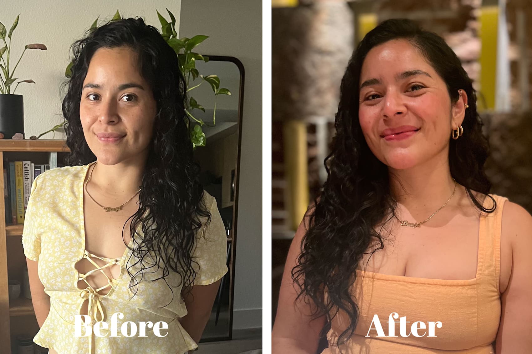 Writer Natalie Arroyo Camacho wearing miracle balm in golden hour