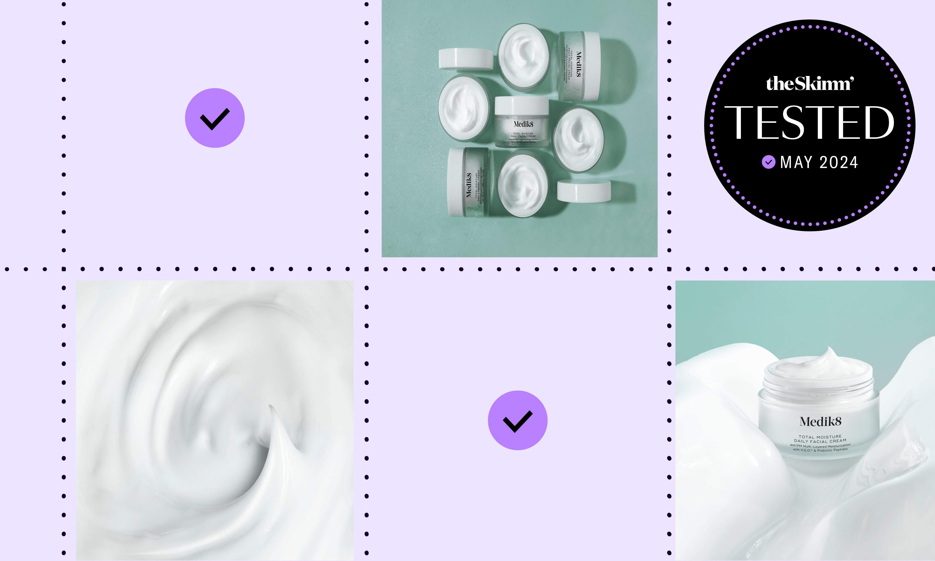 Images of open and closed container of Medik8 moisturizer