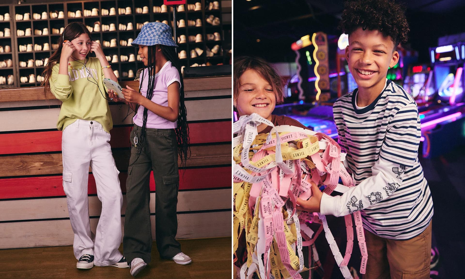 kids wearing Old Navy clothes