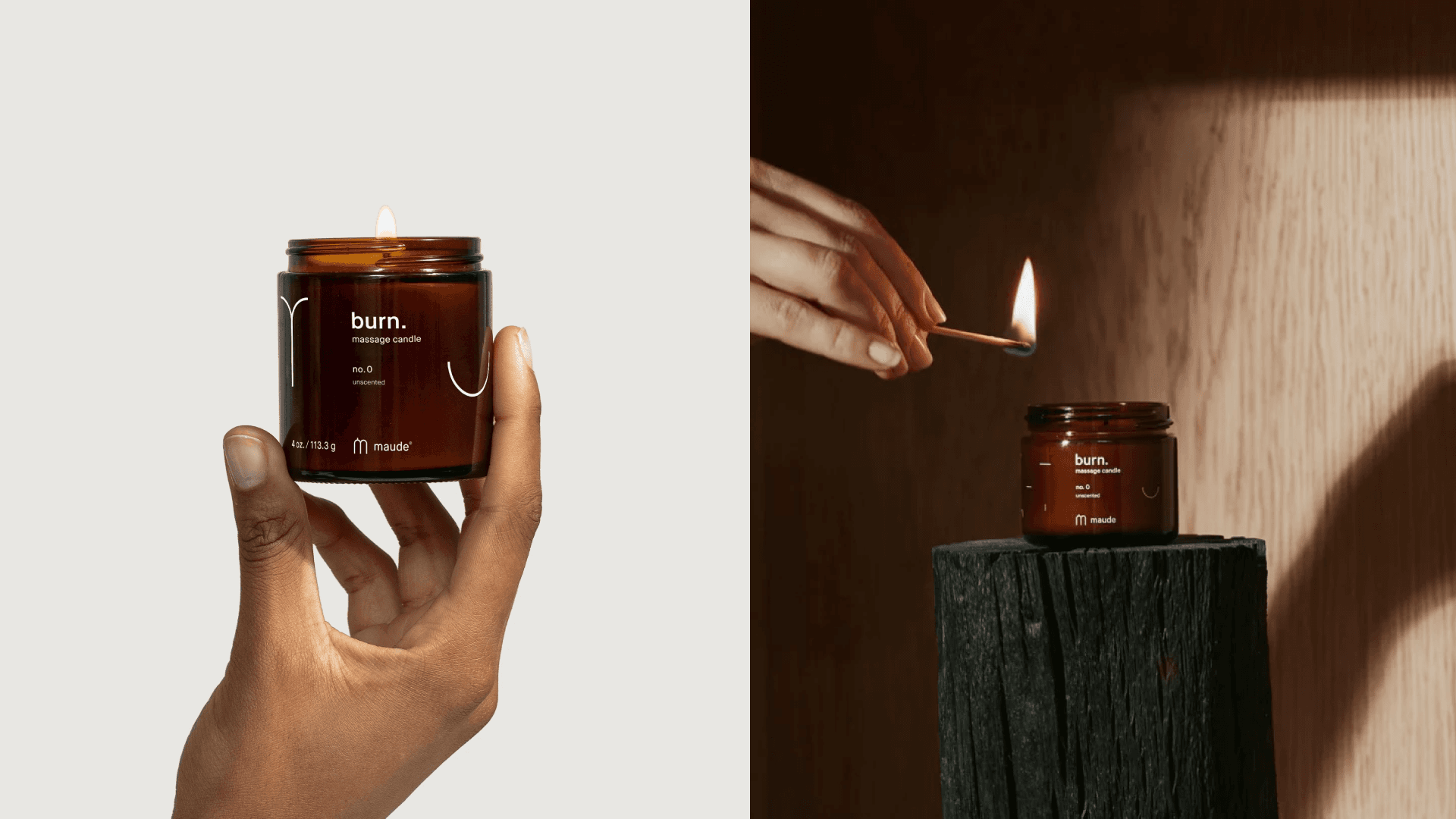 maude massage candle