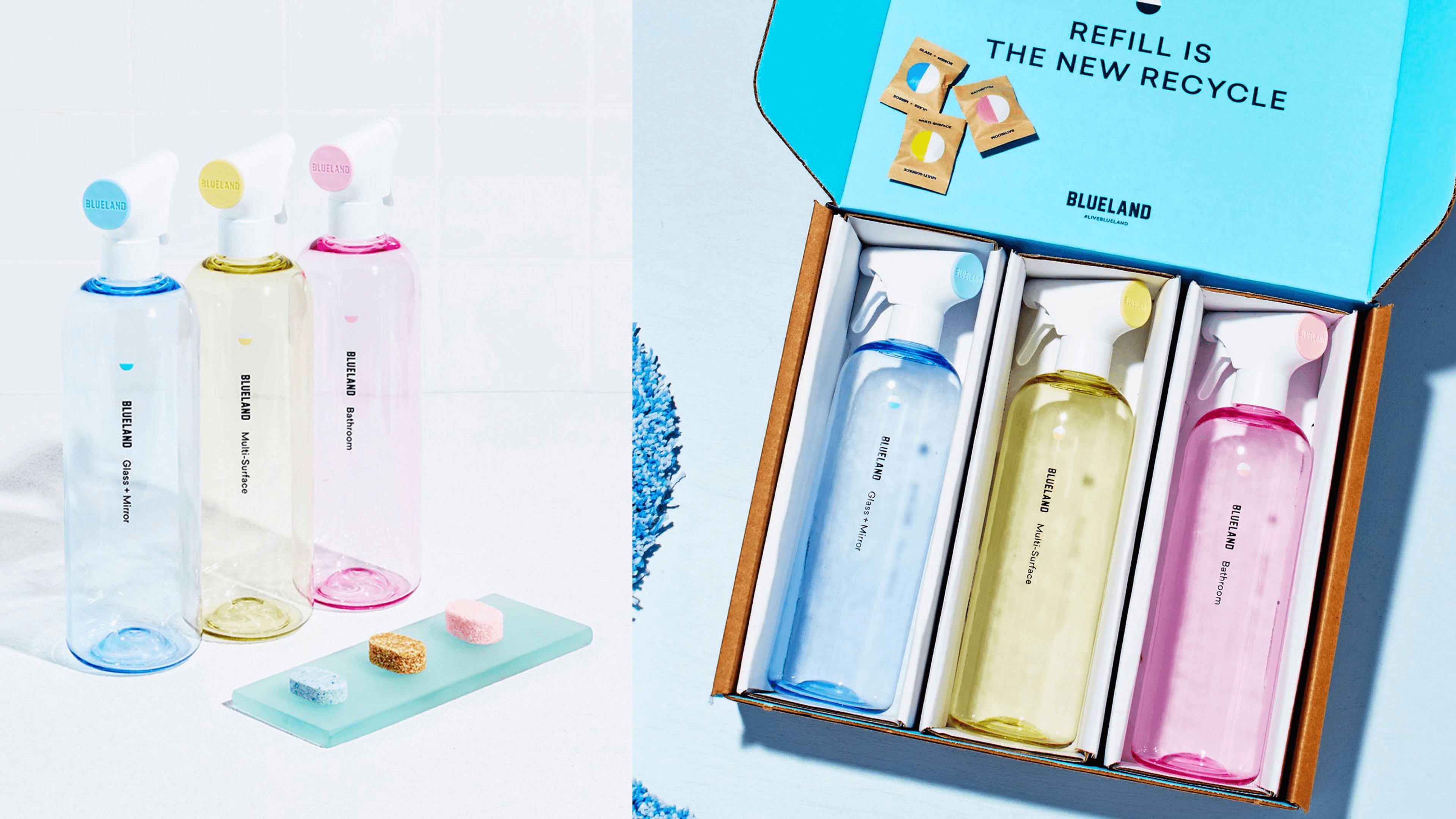 three spray bottle cleaning kit delivered to your door