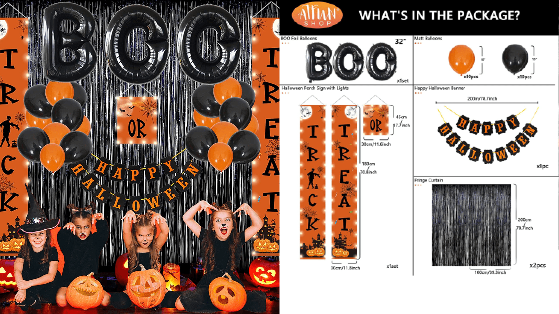 Halloween party decorations