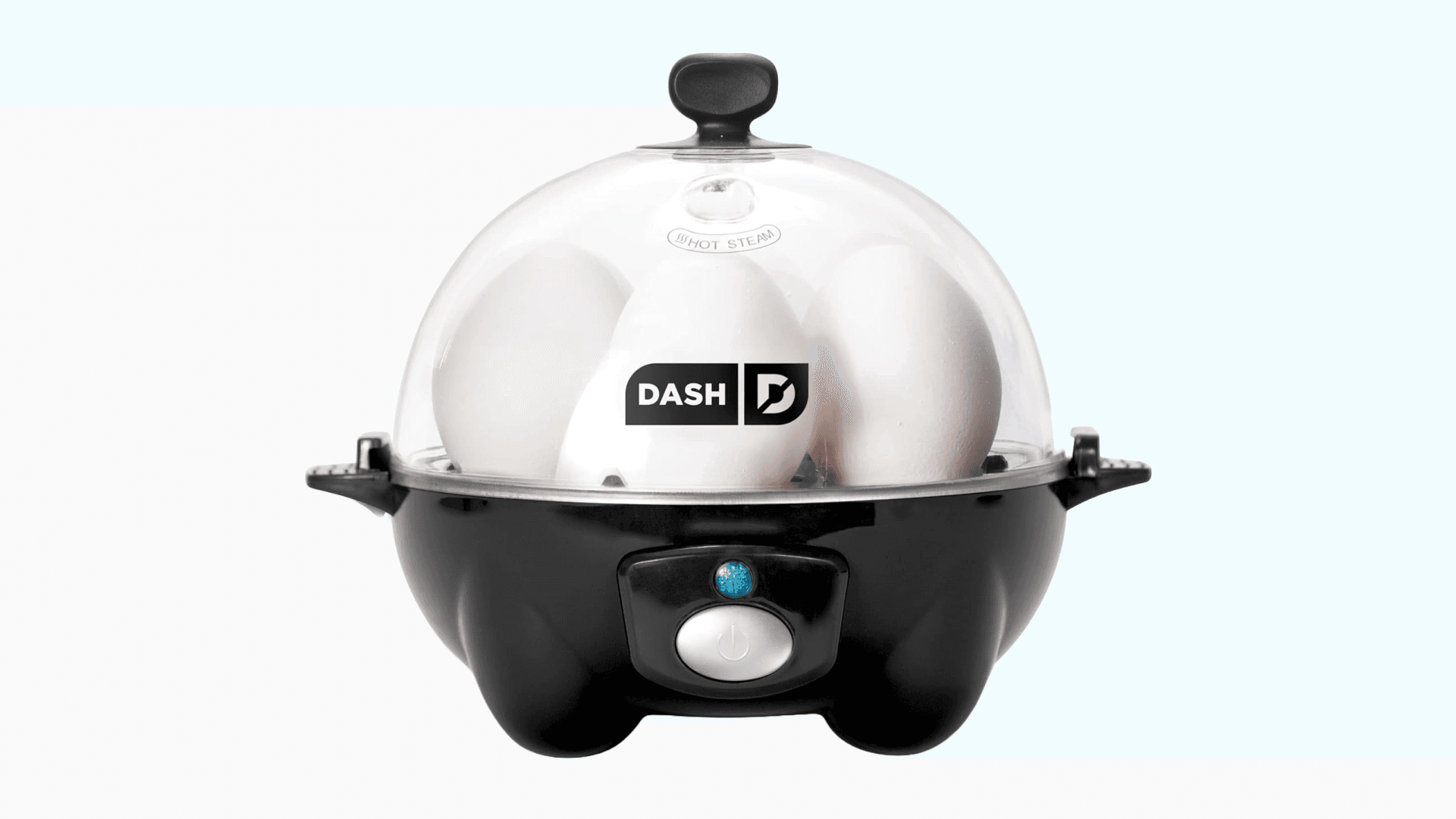DASH Rapid Egg Cooker: 6 Egg Capacity Electric Egg Cooker for Hard Boiled Eggs, Poached Eggs, Scrambled Eggs, or Omelets with Auto Shut Off Feature - Black