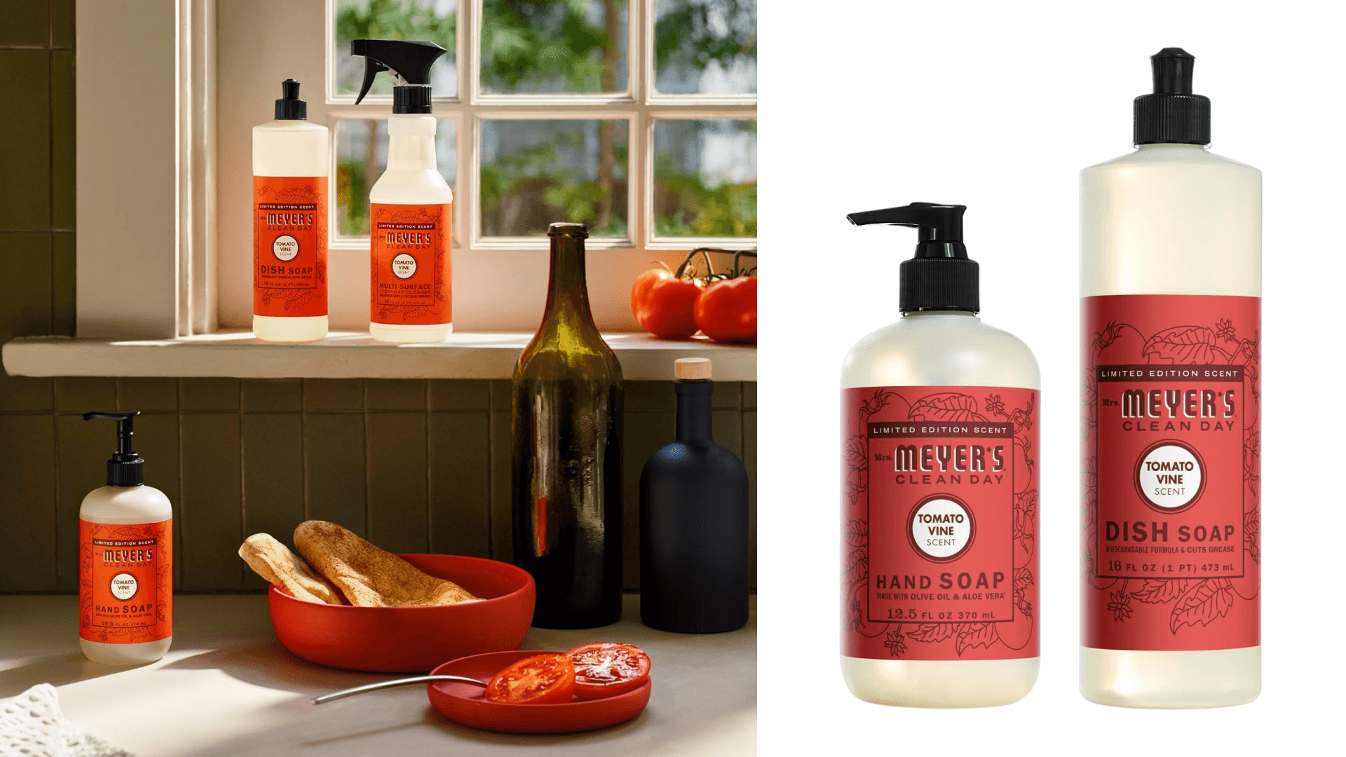 MRS. MEYER'S CLEAN DAY Hand Soap, Dish Soap Variation (Tomato Vine)