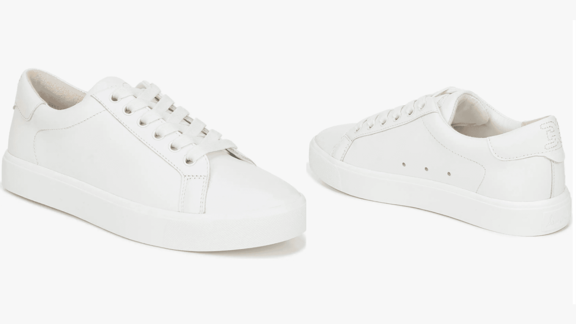 sam edelman white low-top sneakers