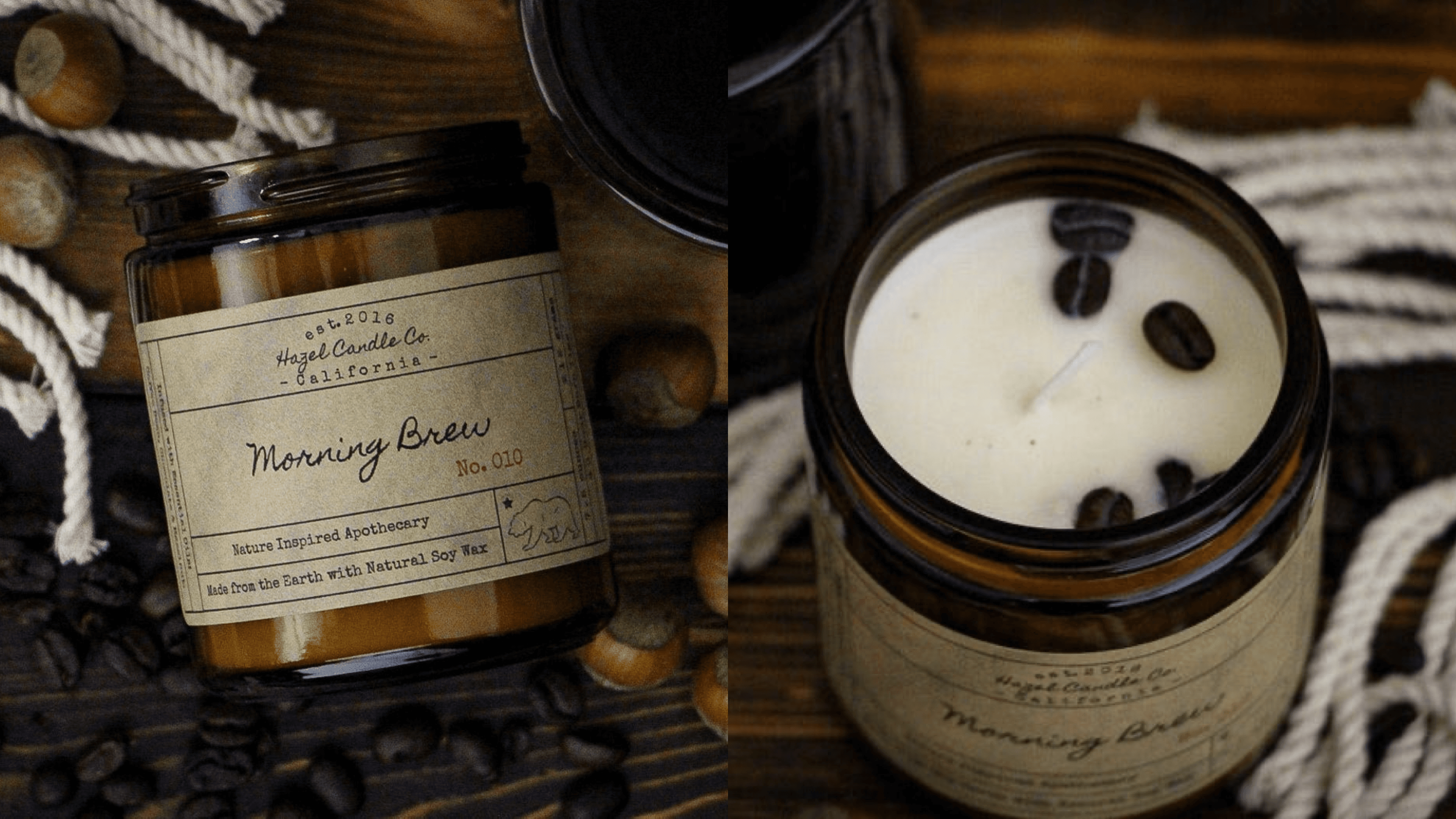 coffee scented candle