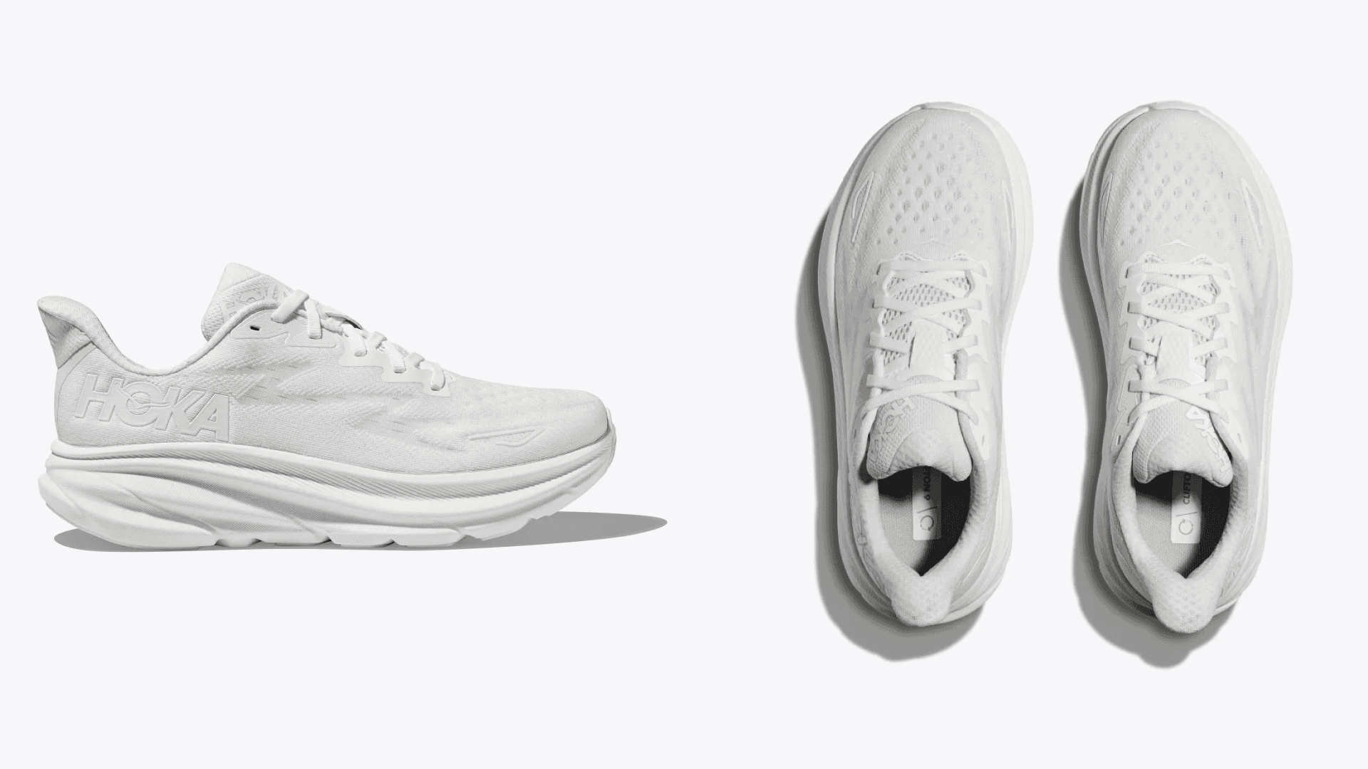 Hoka white sneakers women