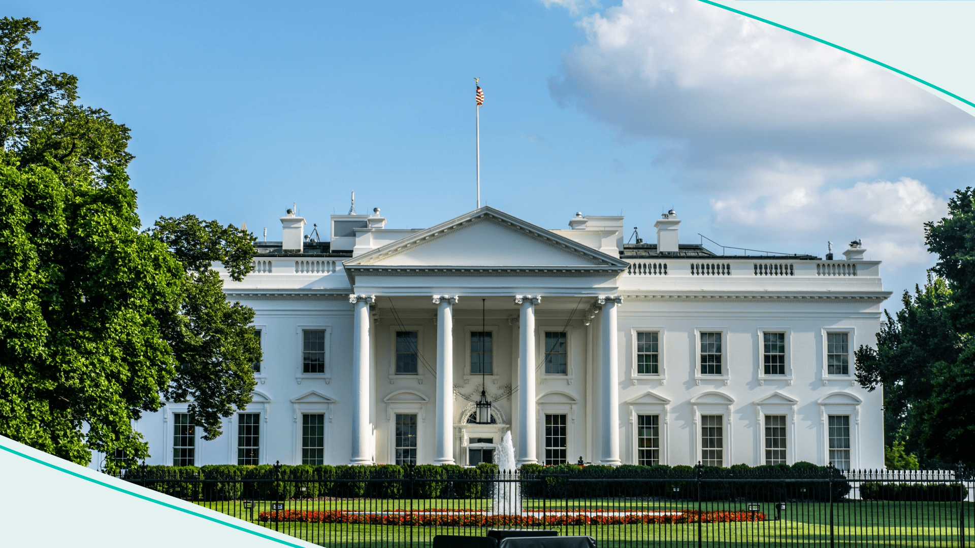 A photo of the White House