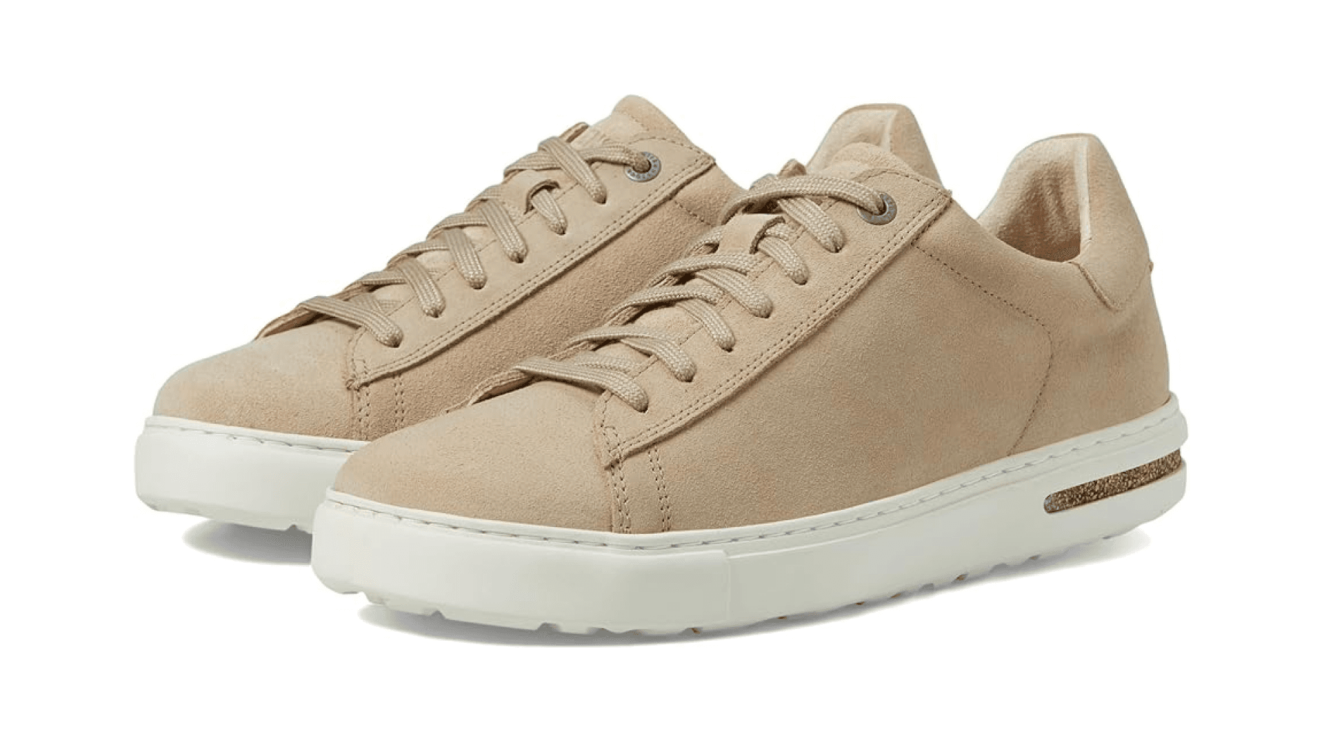 Beige suede sneakers