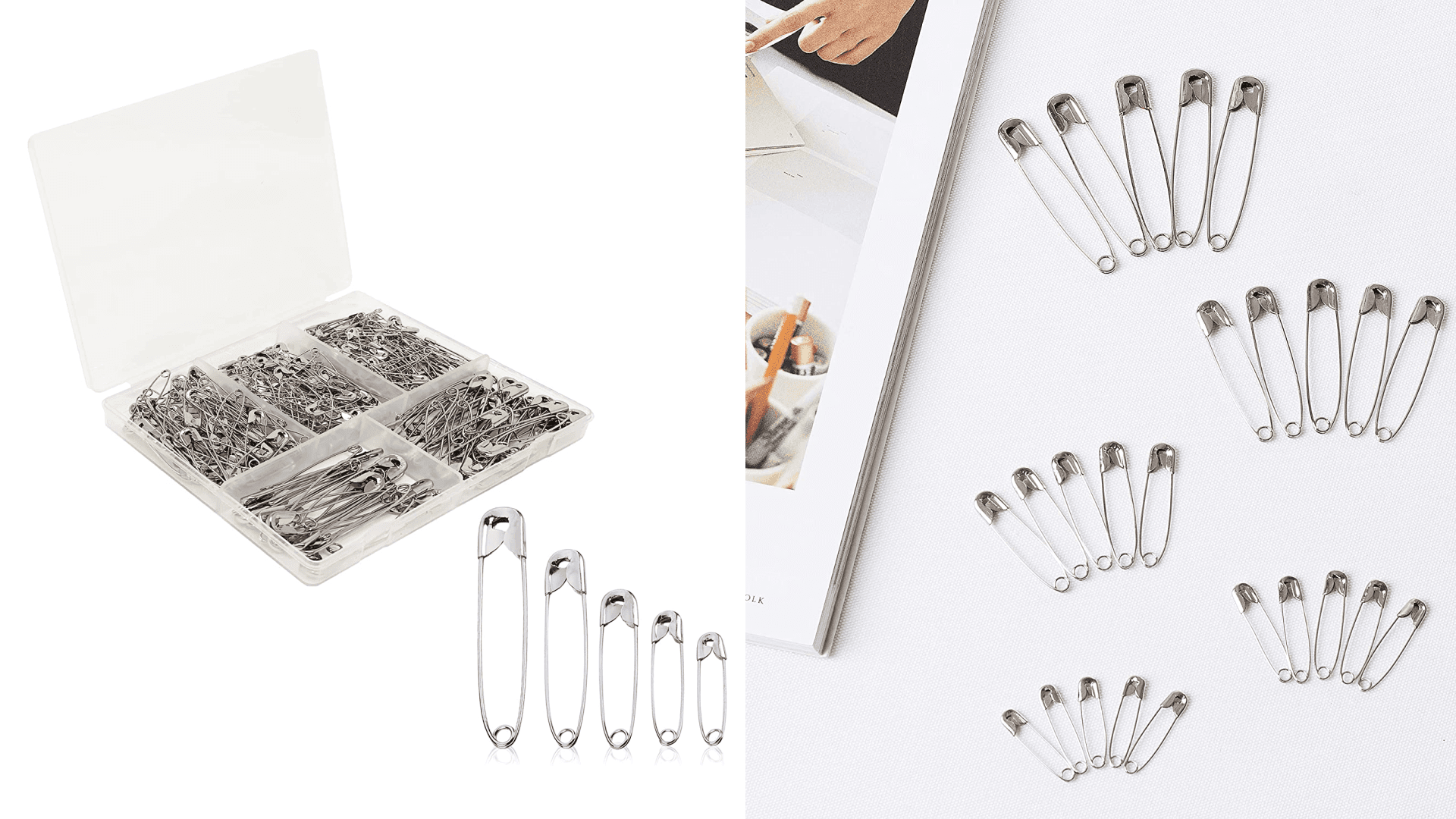 Assorted safety pin set wedding emergency kit