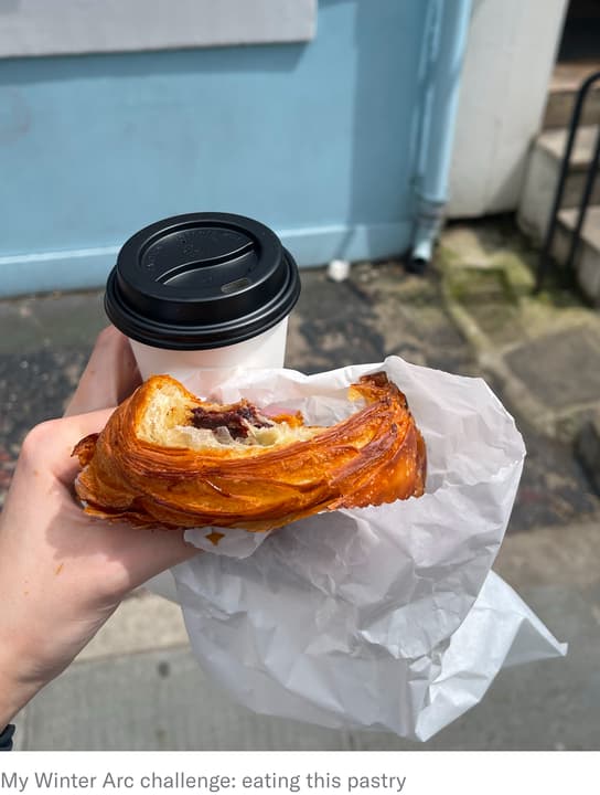 croissant and coffee
