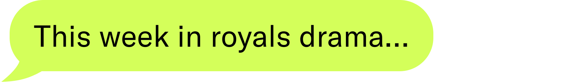 This week in royals drama…