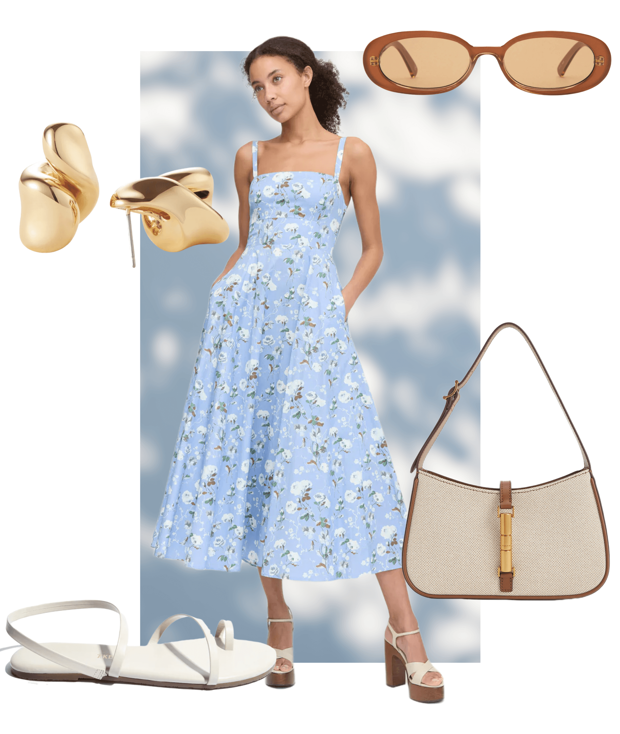 vacation midi dress outfit
