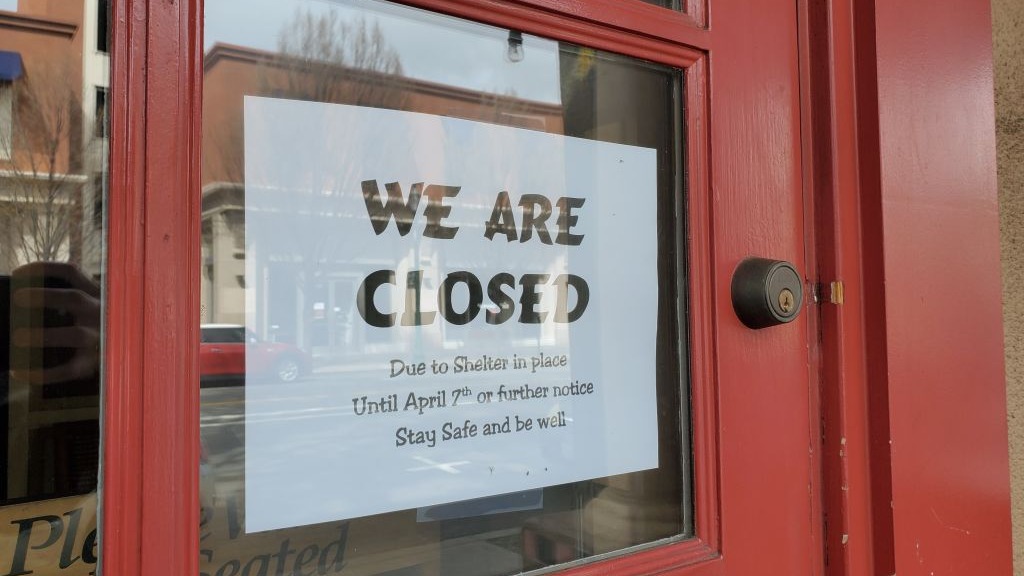 closed sign on business