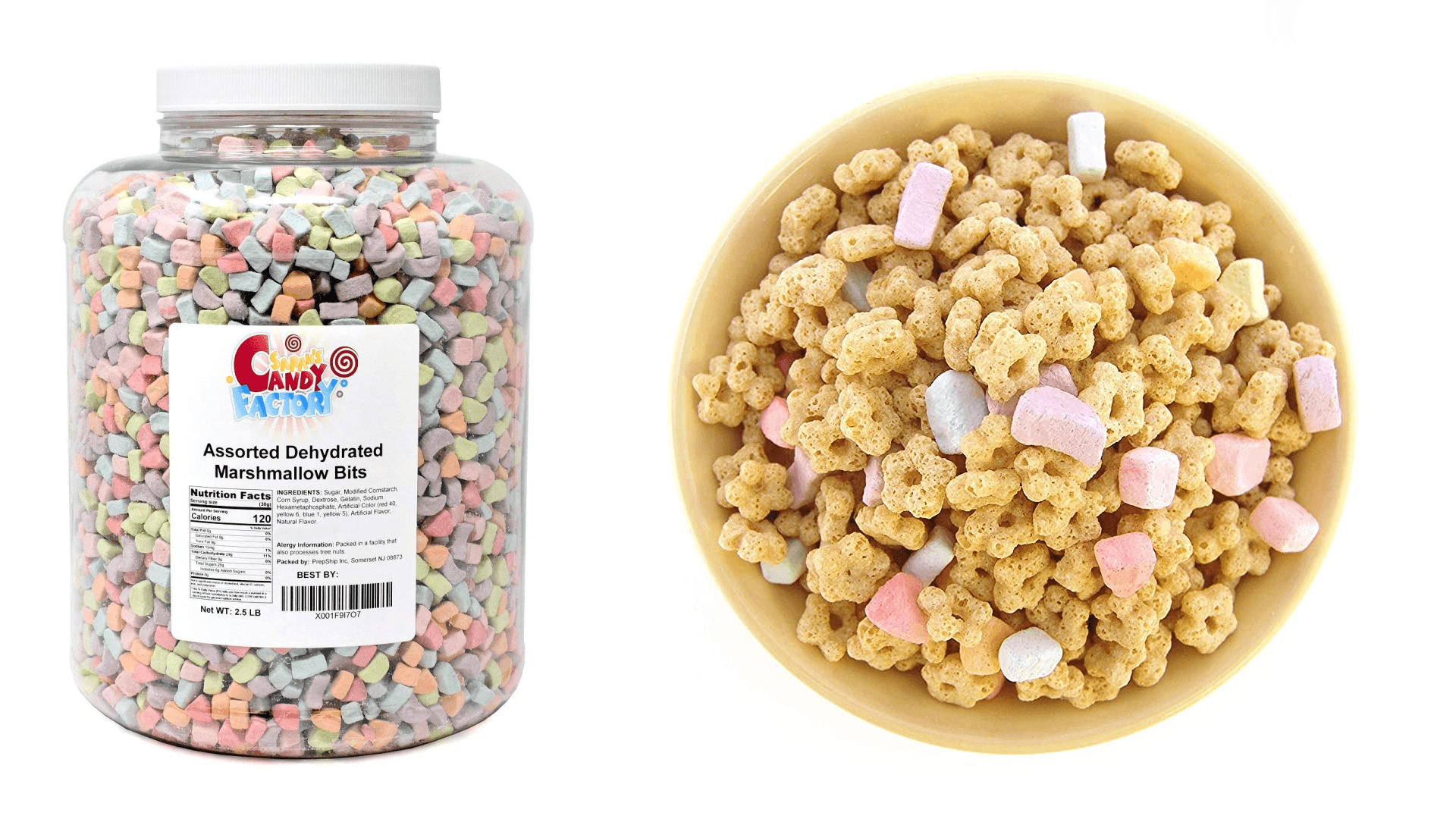 Giant jar of mini marshmallows