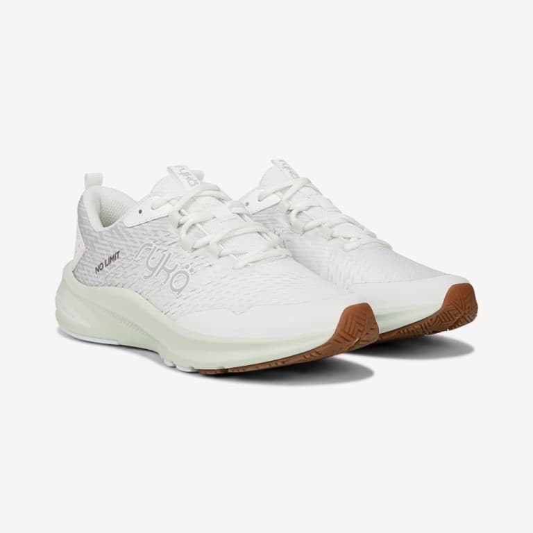 white ryka no limit workout shoes for women