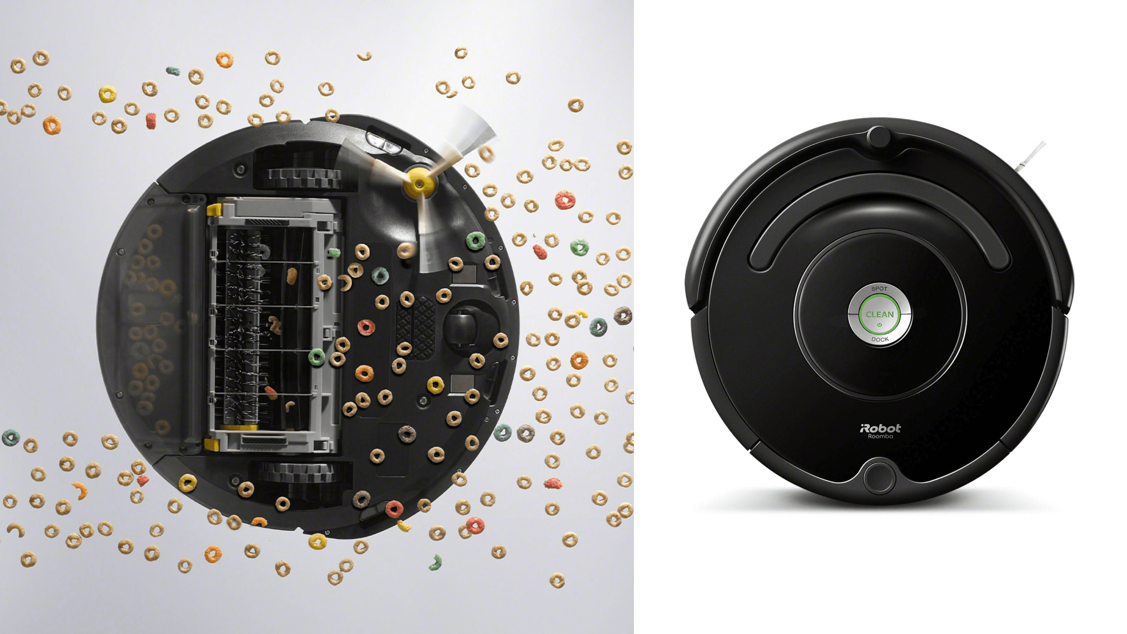 robot roomba vacuum that will automatically clean floors and suck up dust