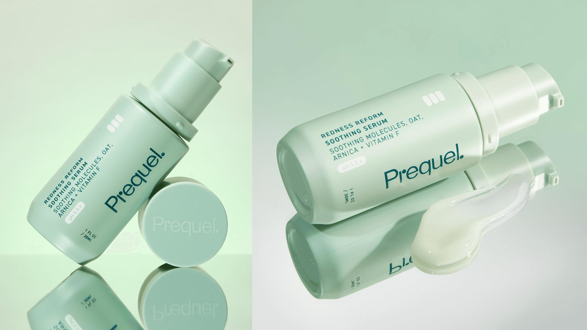 Prequel Skin Redness Reform, Calming Serum for Face. Advanced Clinical Optical Corrector for Redness and Discomfort. Soothing Face Serum with Oat Extract for Sensitive Skin. 1oz Pump