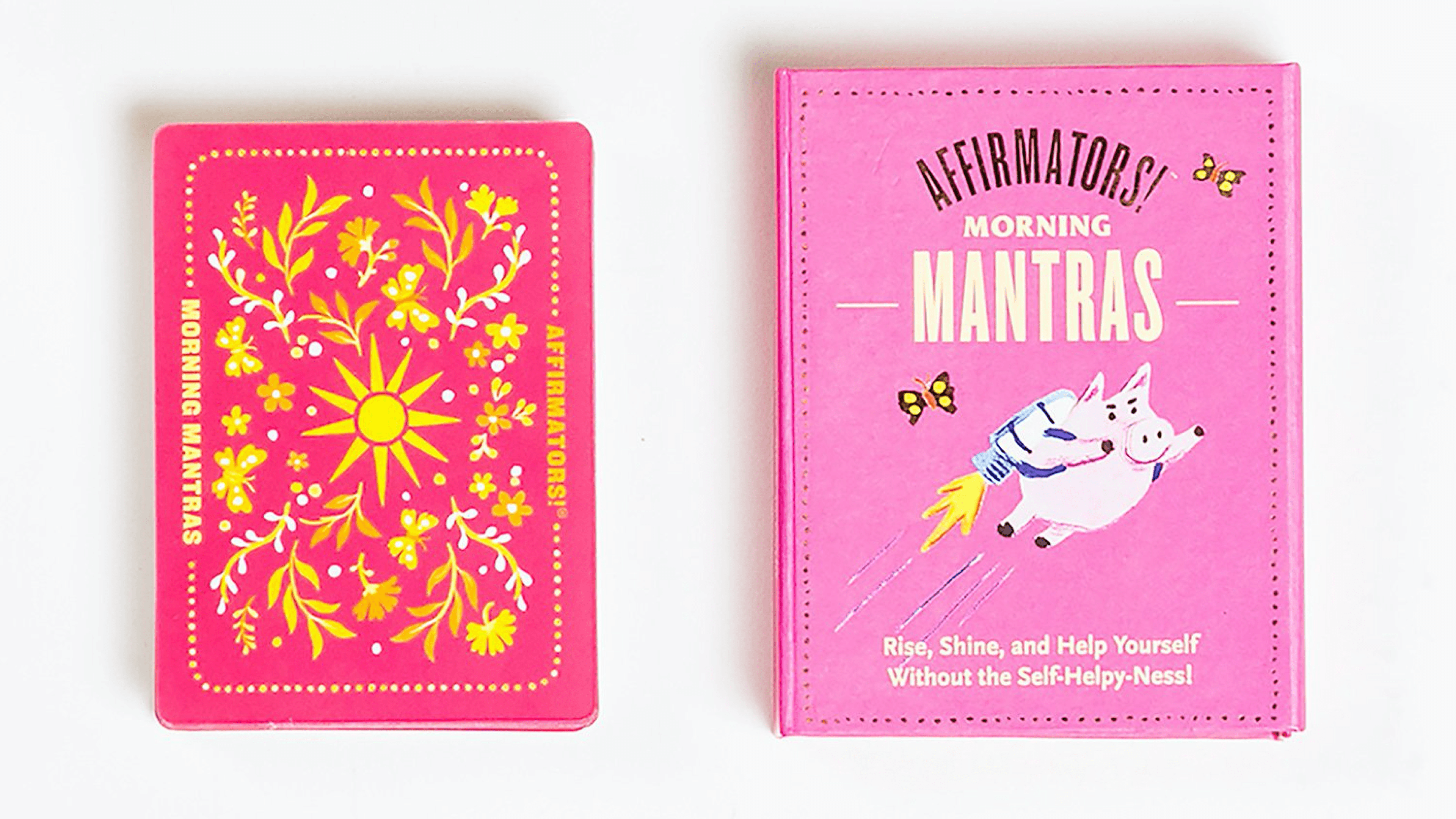 morning affirmation cards with positive mantras