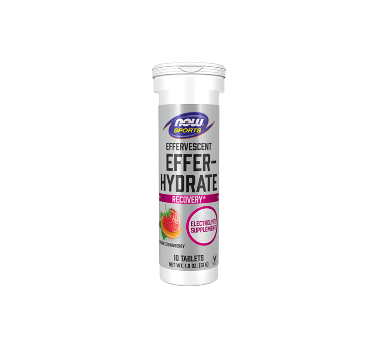 Effer-Hydrate Effervescent Orange Strawberry Tablets