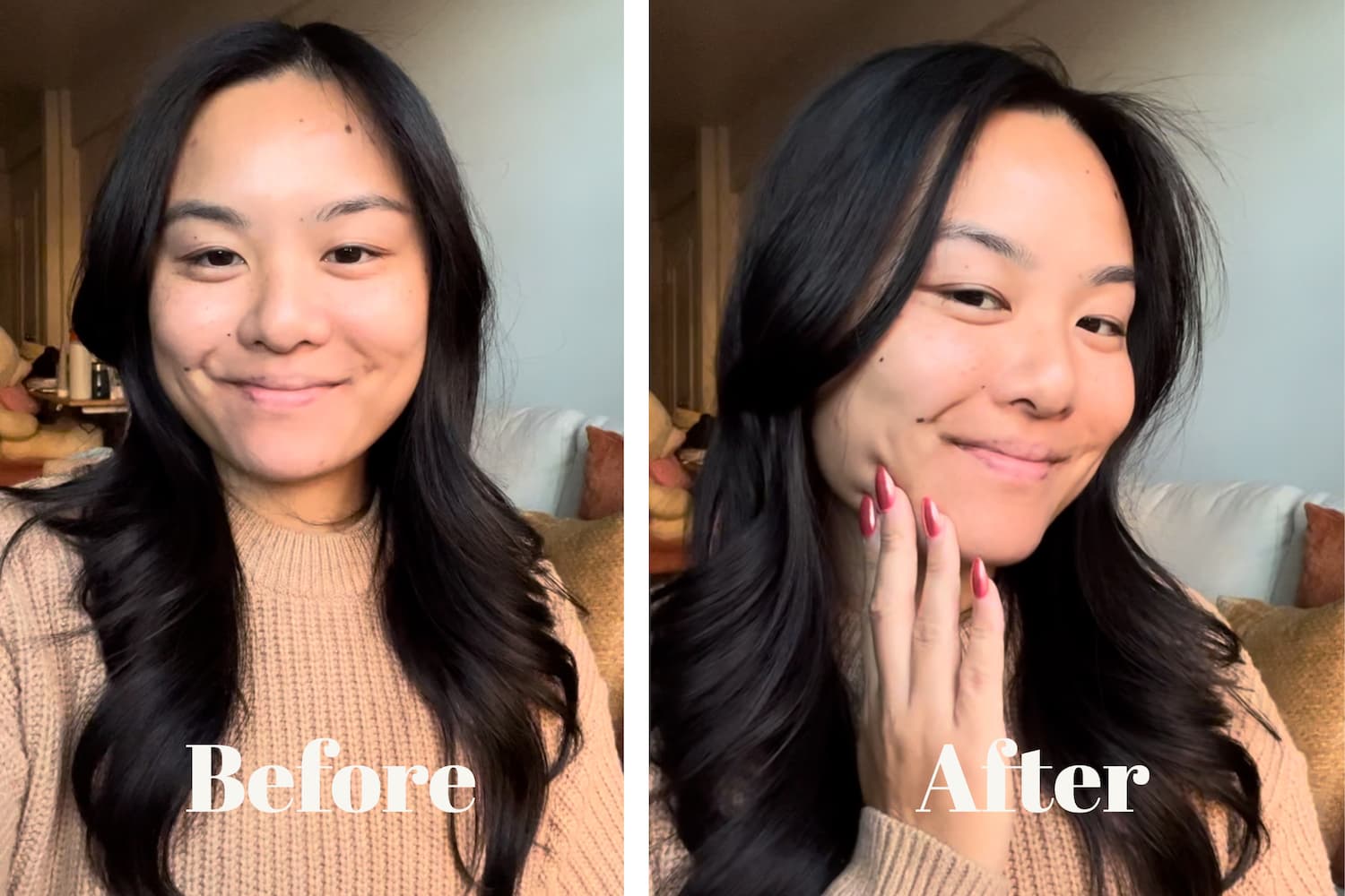 Kayla Hui wearing Magic Hour miracle balm by Jones Road