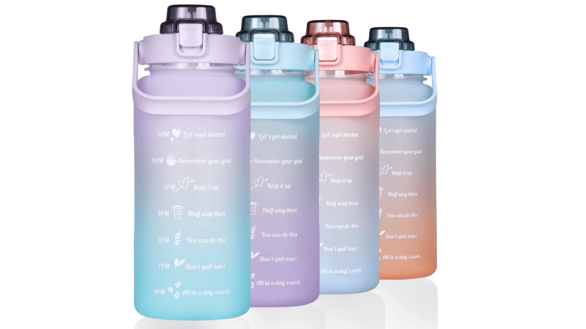 A half gallon water bottle