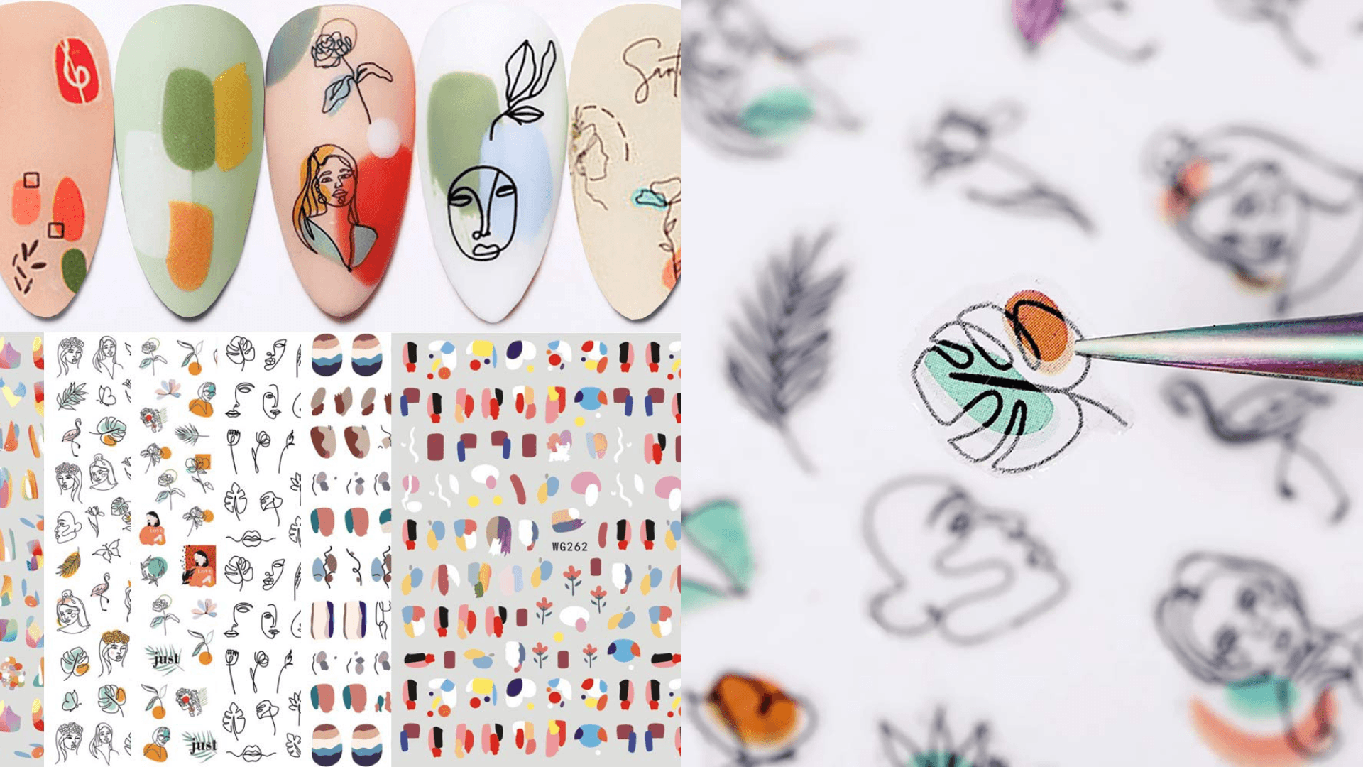Nail art stickers