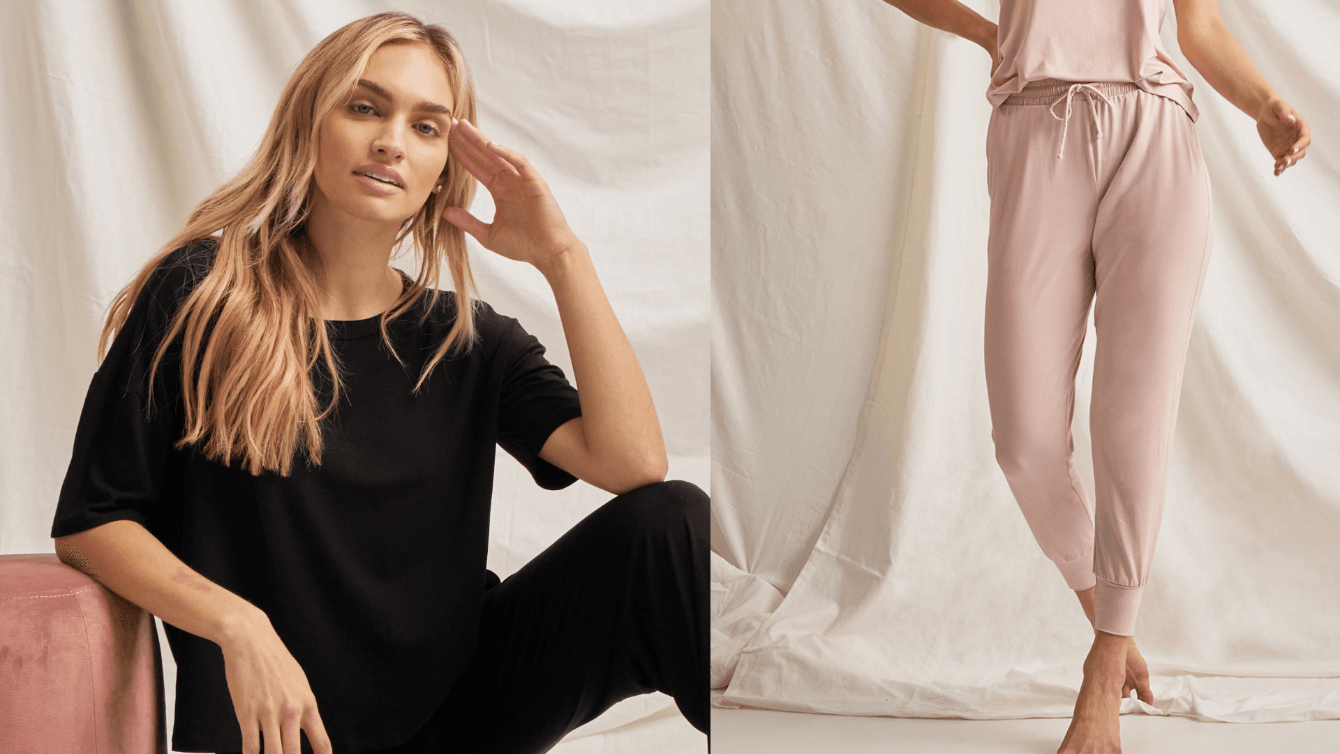 Woman wearing loungewear