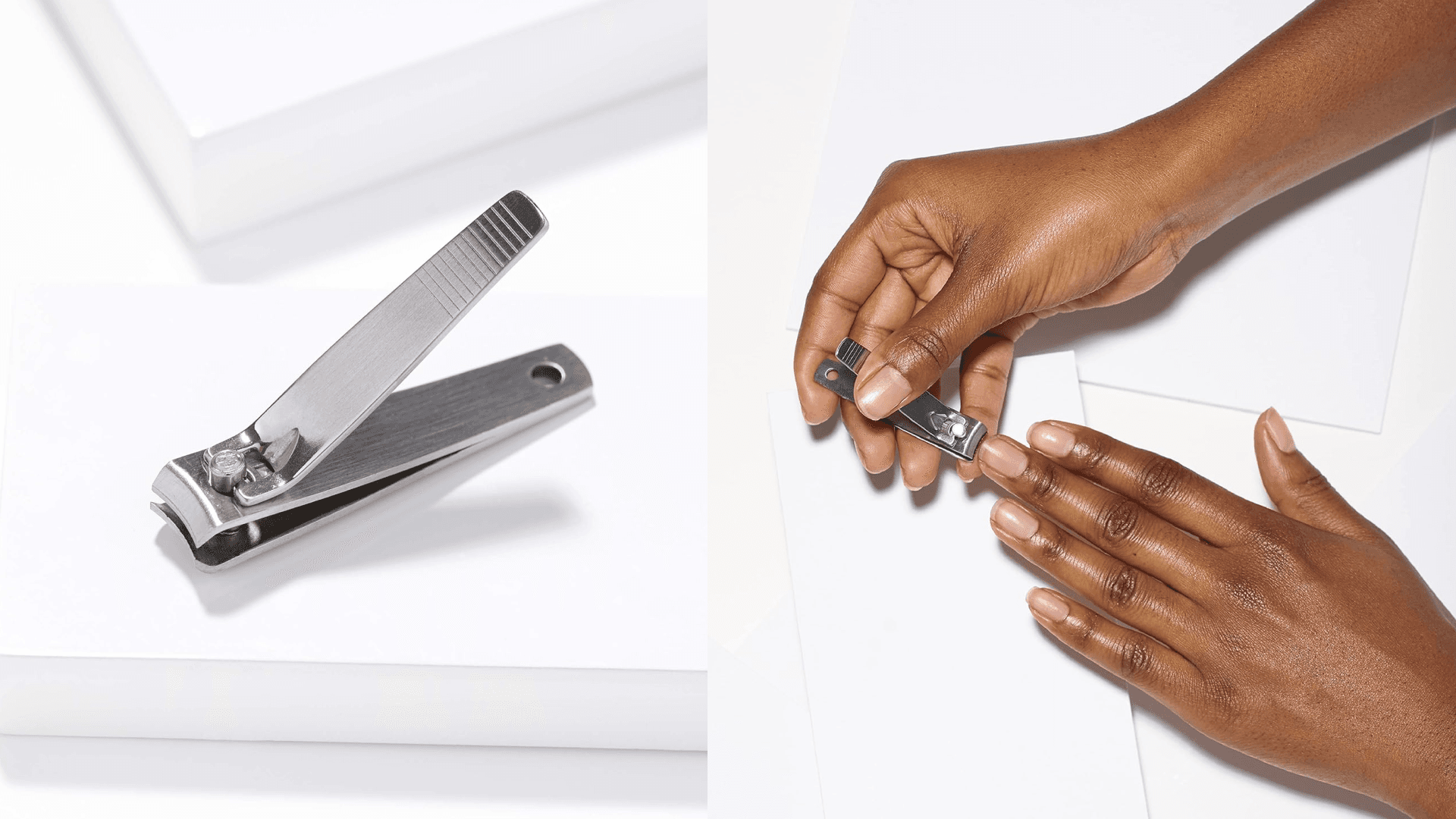 TWEEZERMAN Stainless Steel Finger Nail Clipper, 1 EA