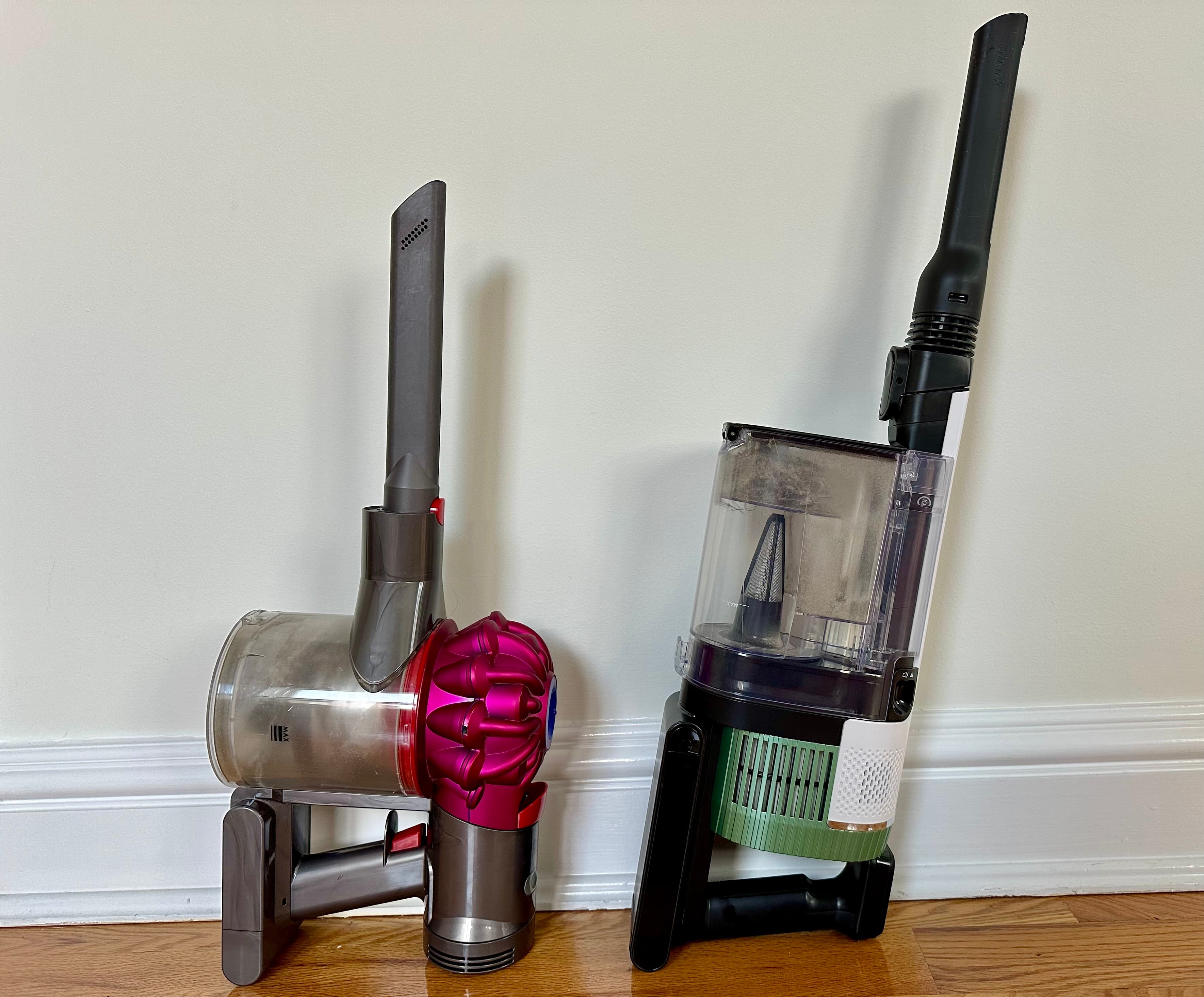 shark cordless pro and dyson V7 vacuums
