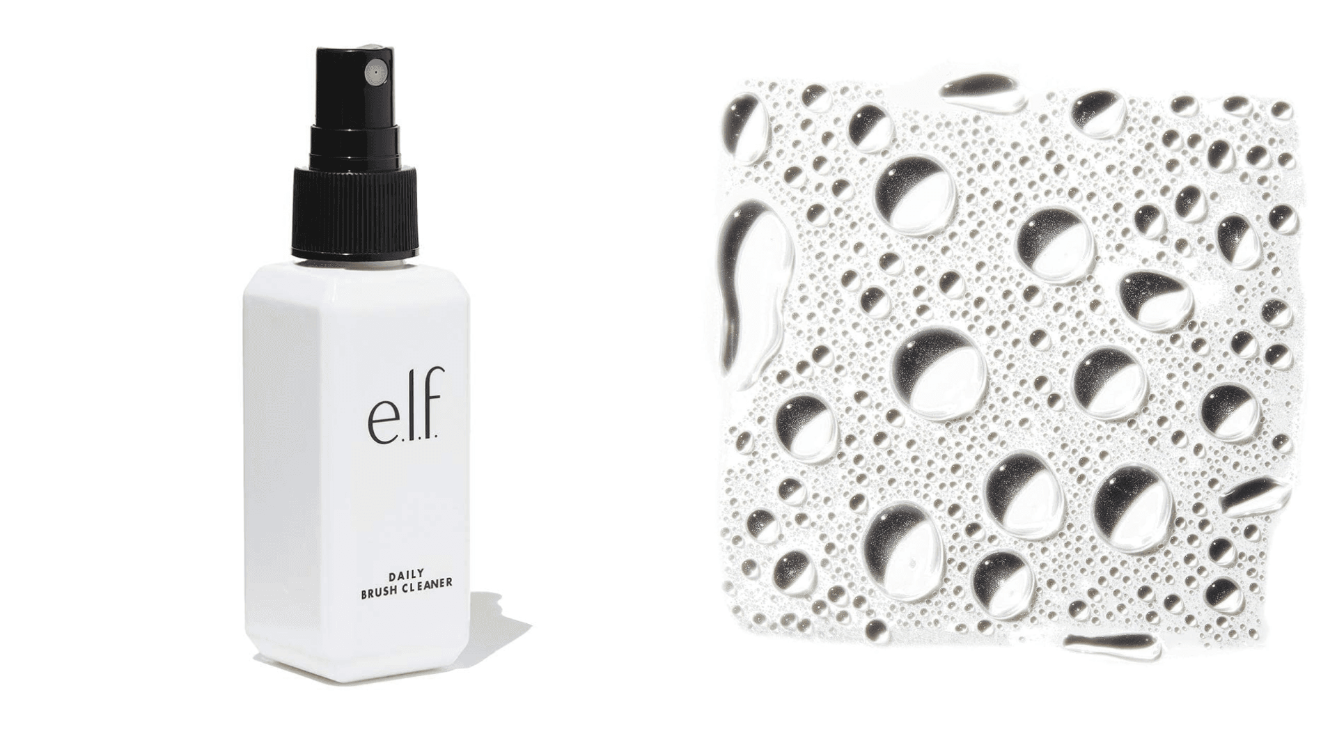 e.l.f. Daily Brush Cleaner, Makeup Brush Cleaner Washes Away Dirt, Oil, Debris & more For Clean Makeup Application, Vegan & Cruelty-Free, Small
