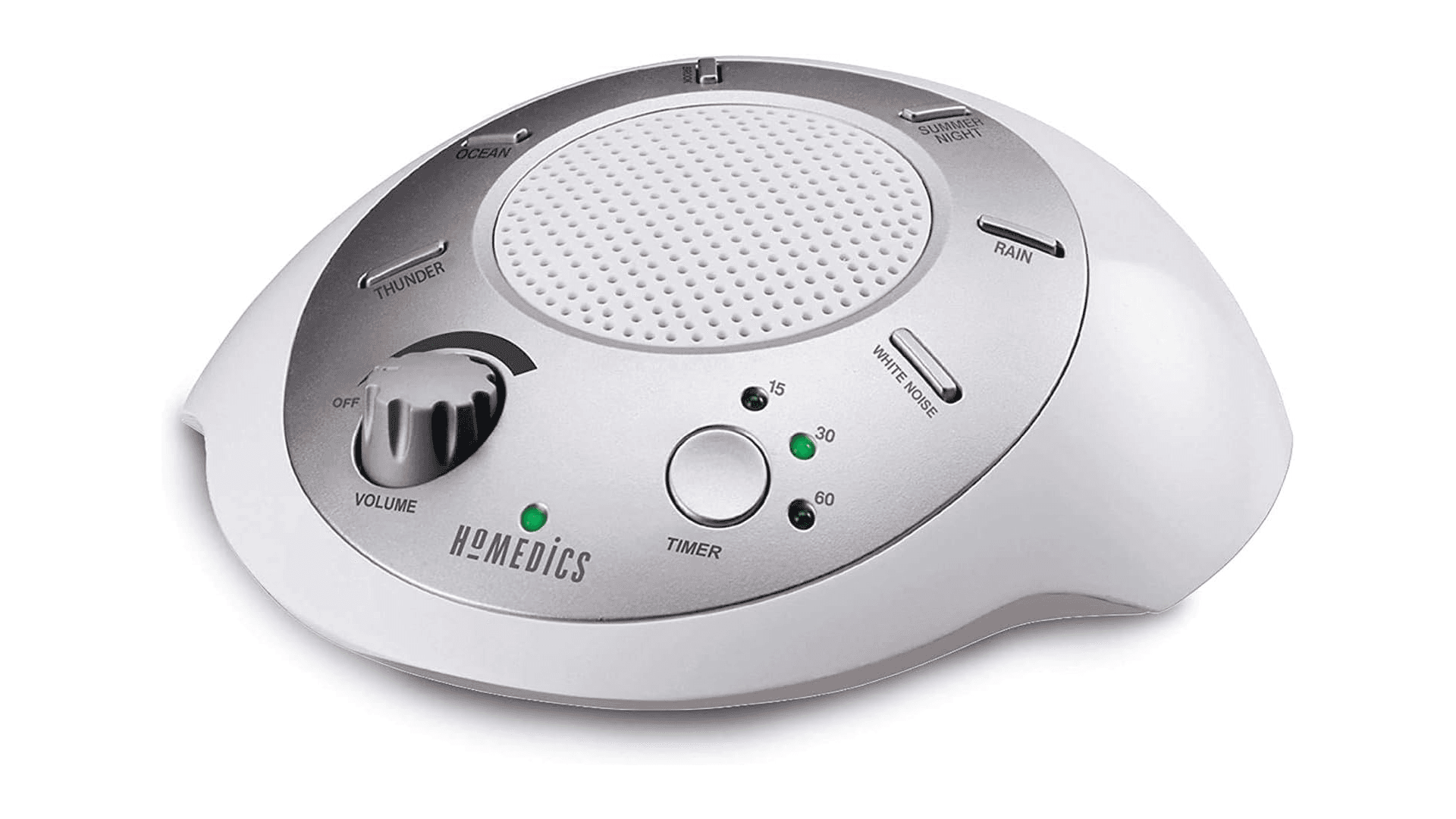 HoMedics white noise machine in white