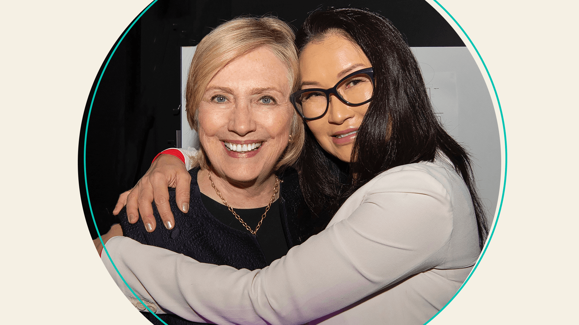 Alice Chun (right) with Hillary Clinton (left)