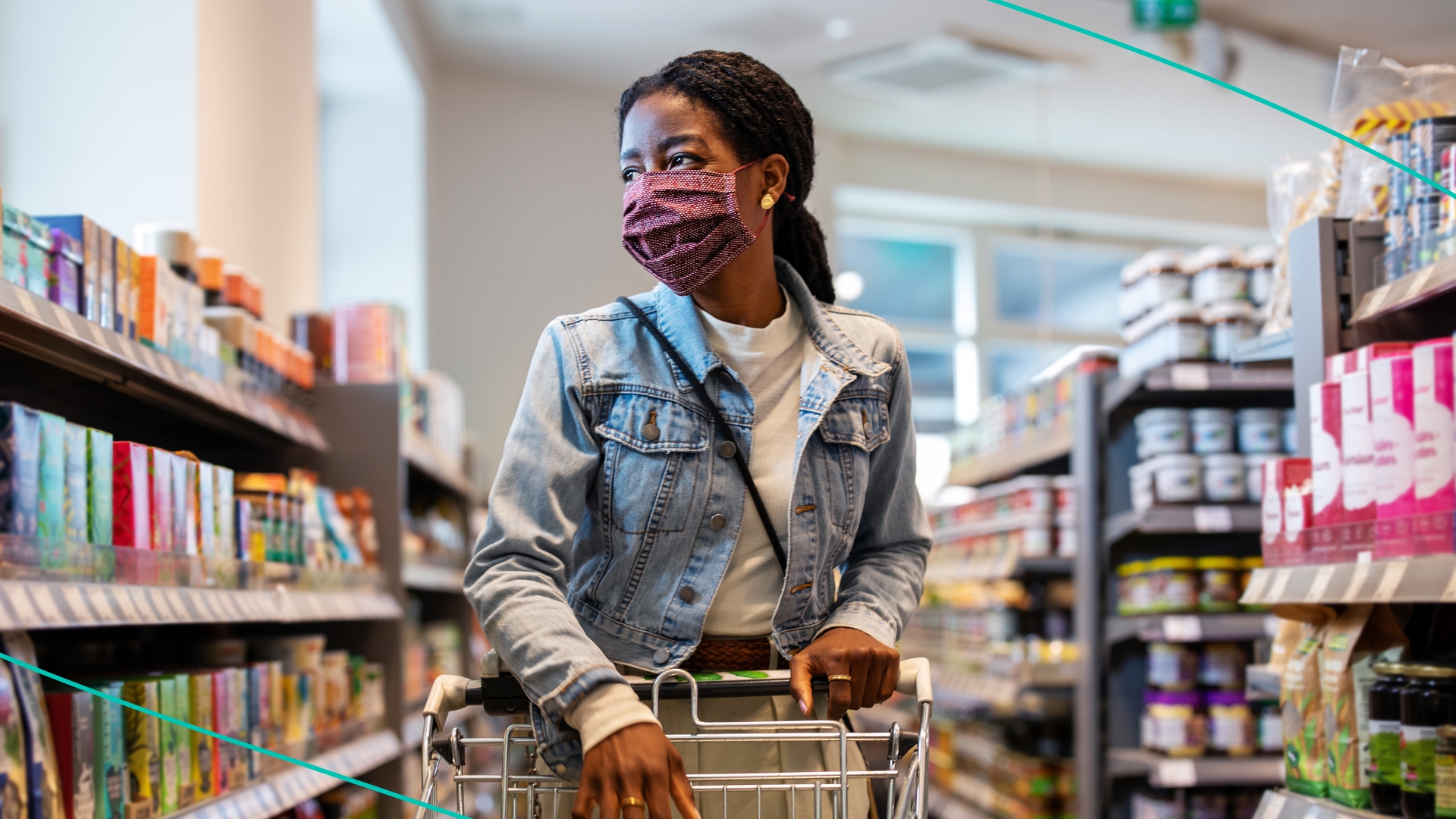 Women shopping for groceries.