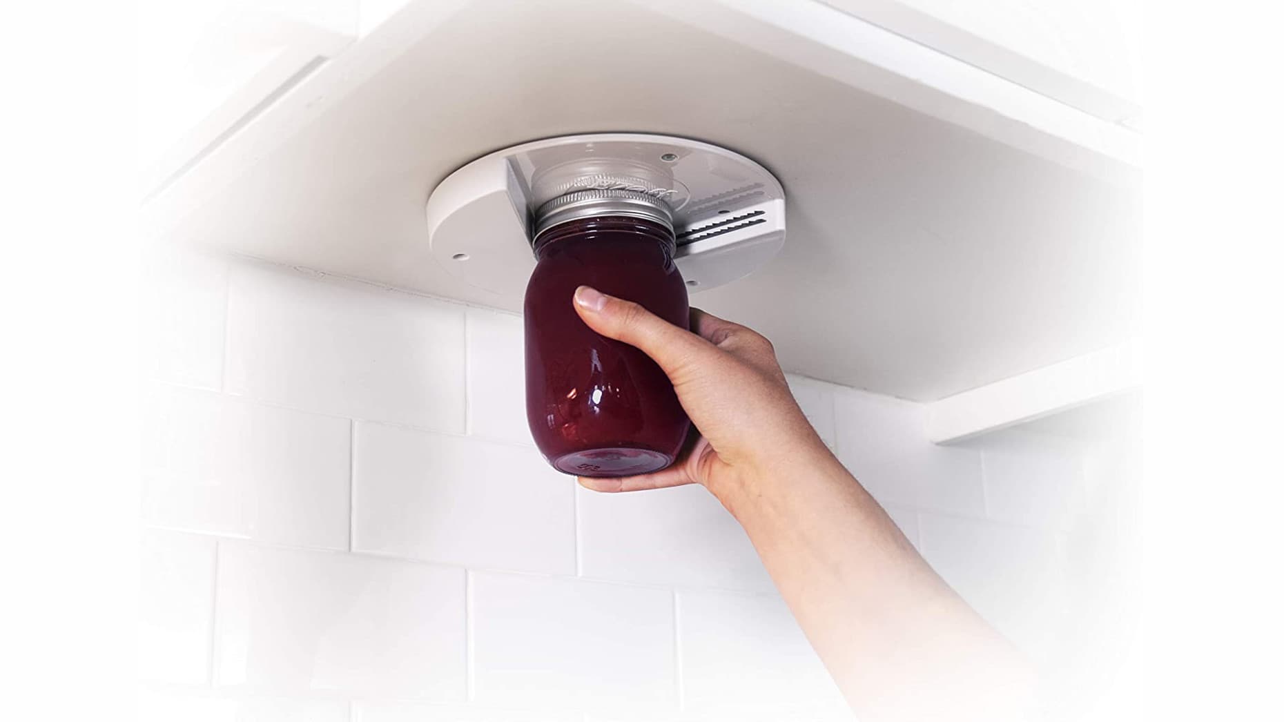 under-cabinet jar opener