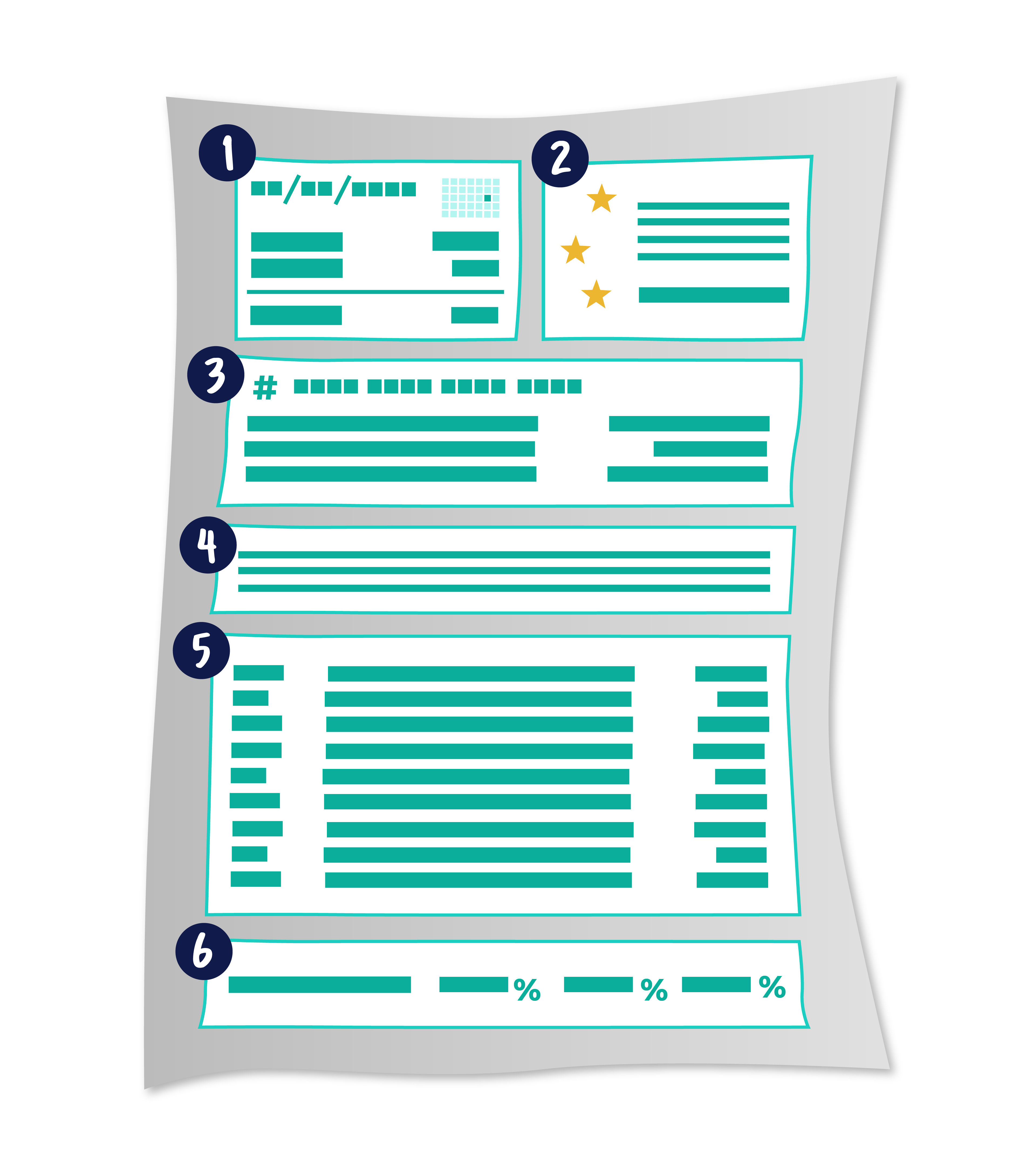 credit card statement infographic