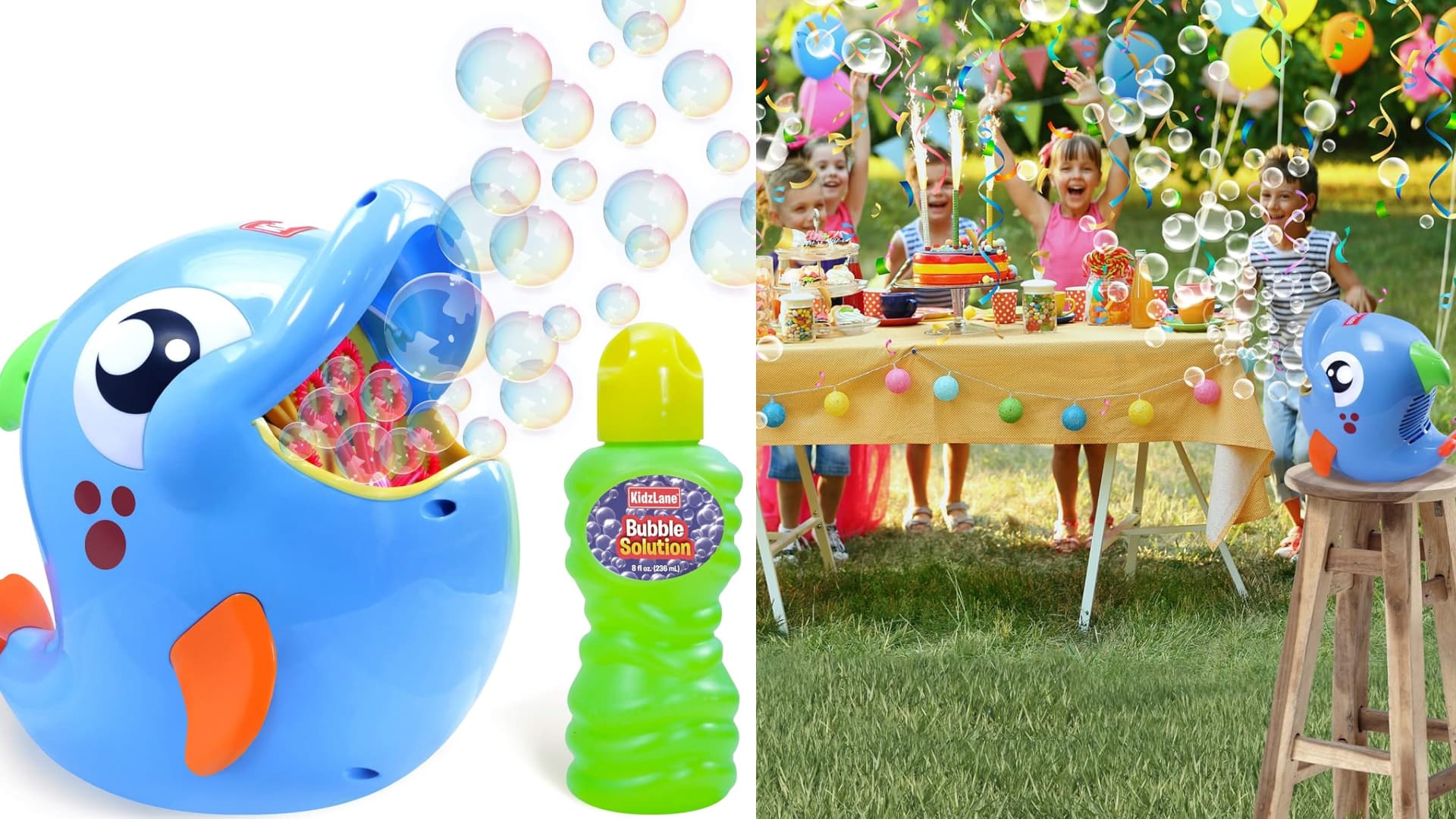 dolphin-shaped bubble machine