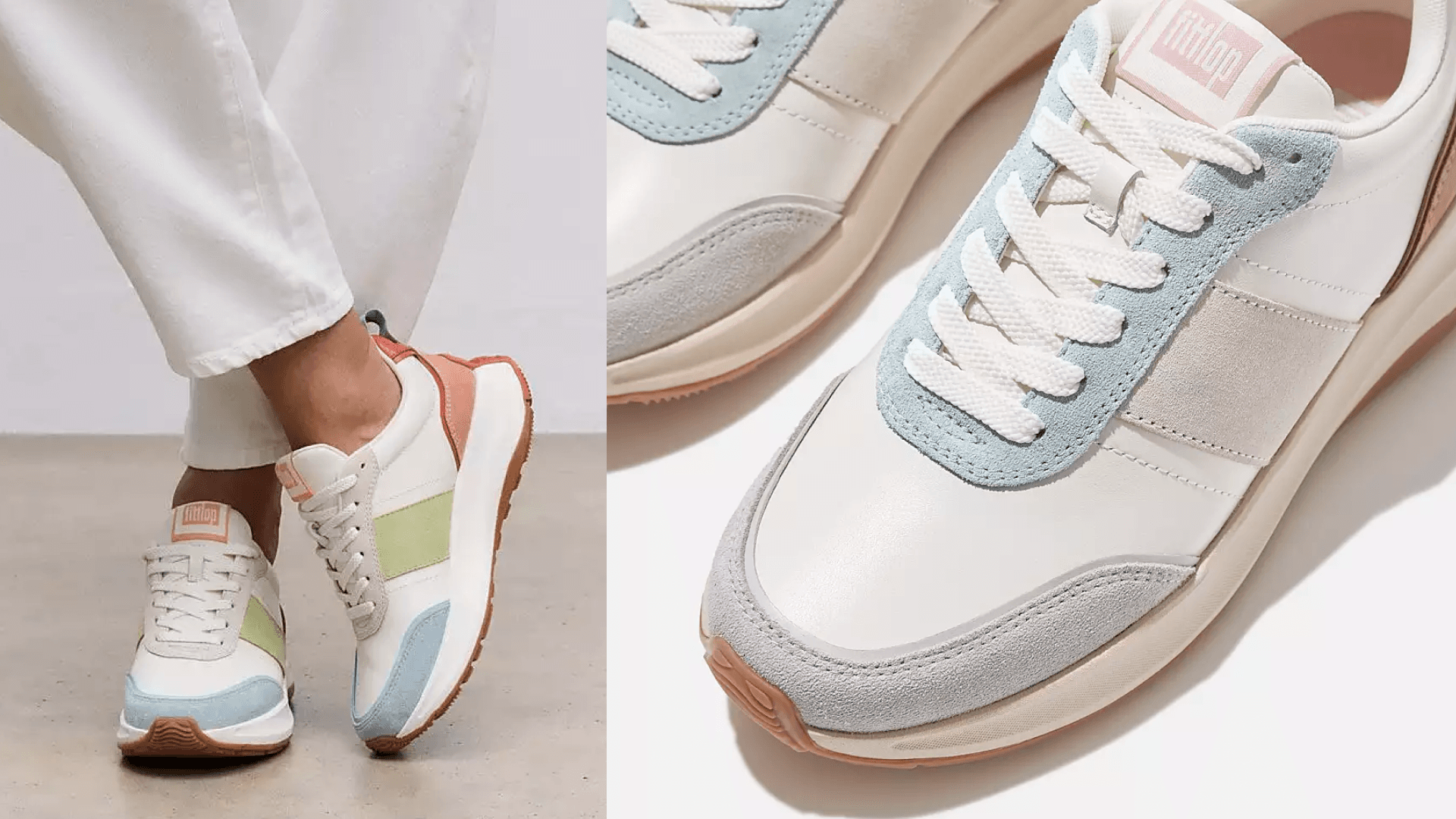 FitFlop F-MODE Suede Mix Platform Sneakers