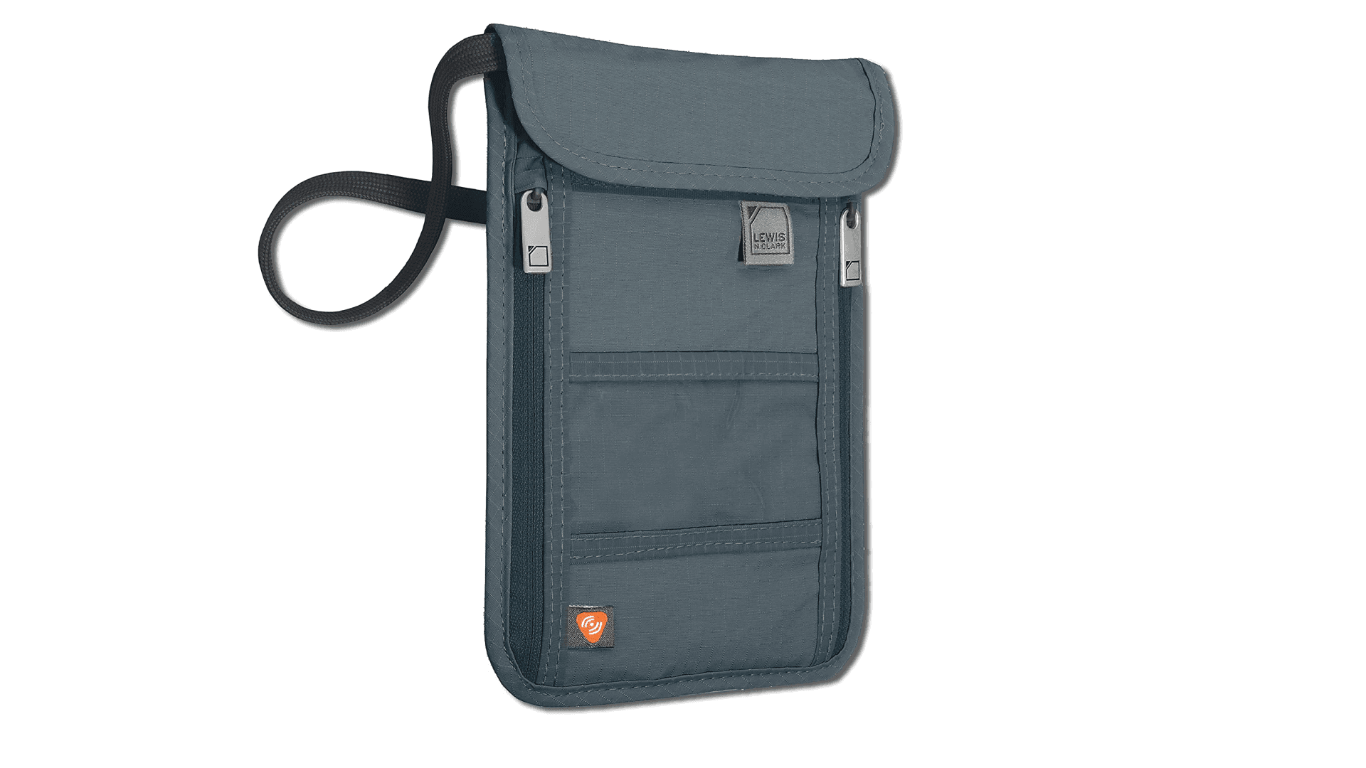 RFID-blocking necklace wallet