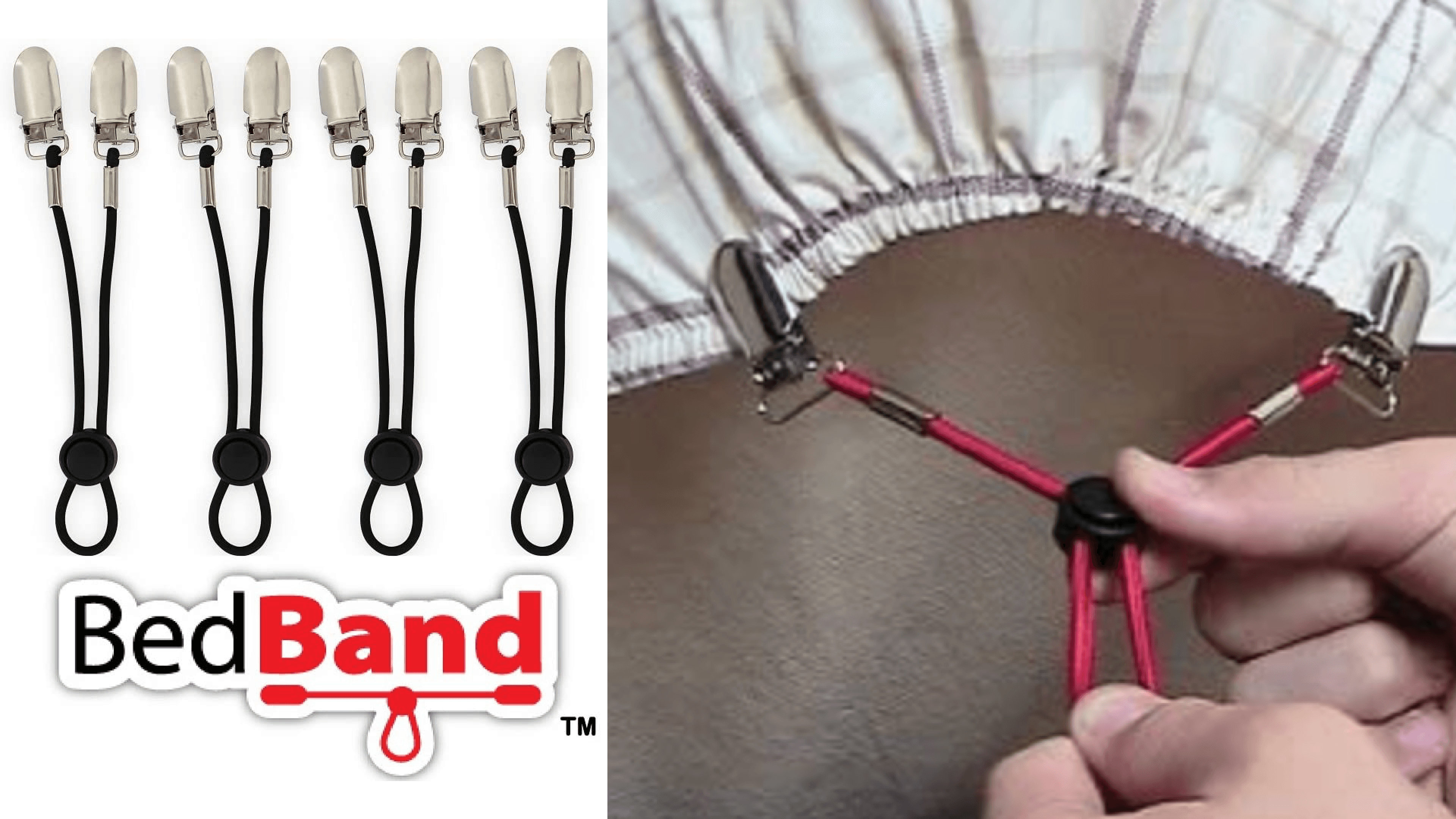 bed bands that can hold fitted sheets onto beds