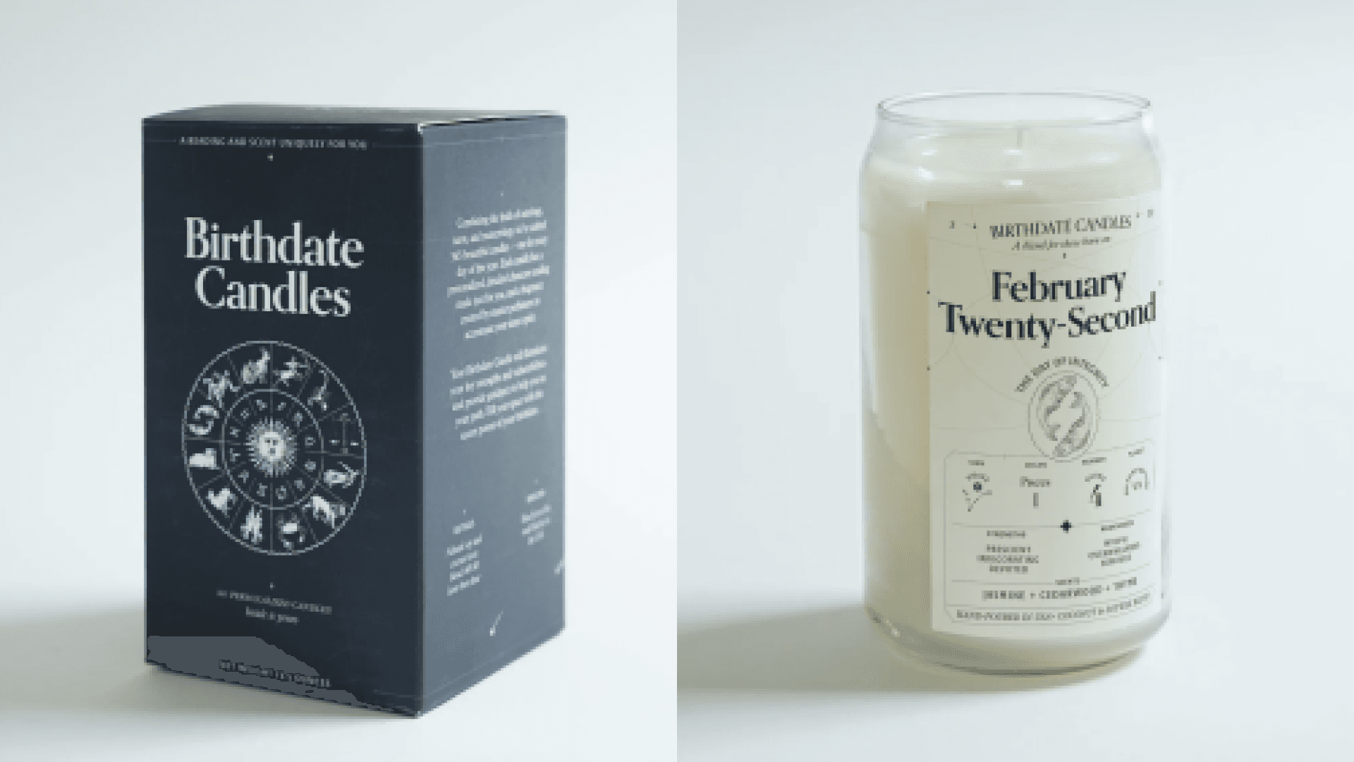 Astrology gifts scented candle