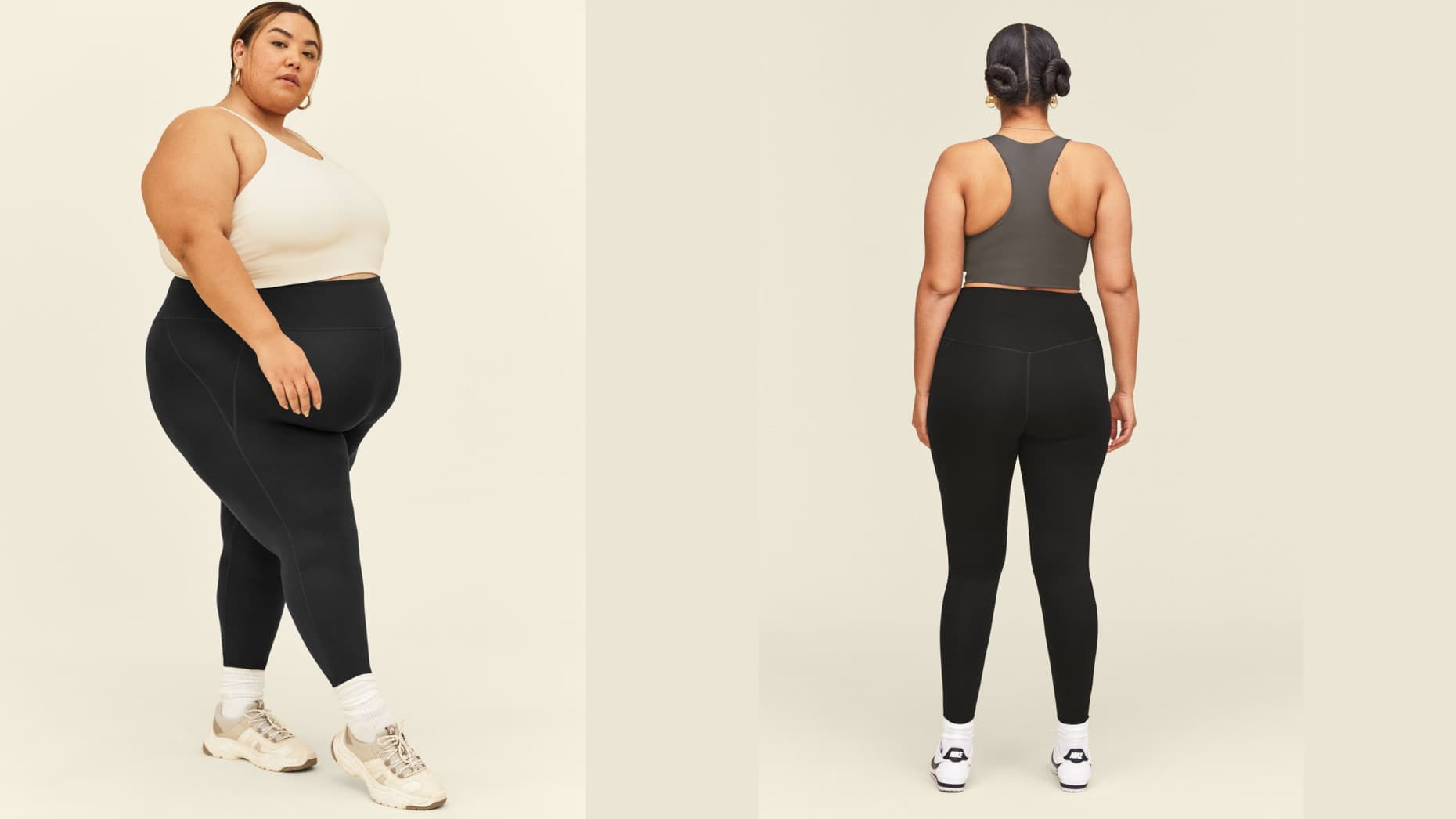 girlfriend collective leggings made from recycled plastic water bottles