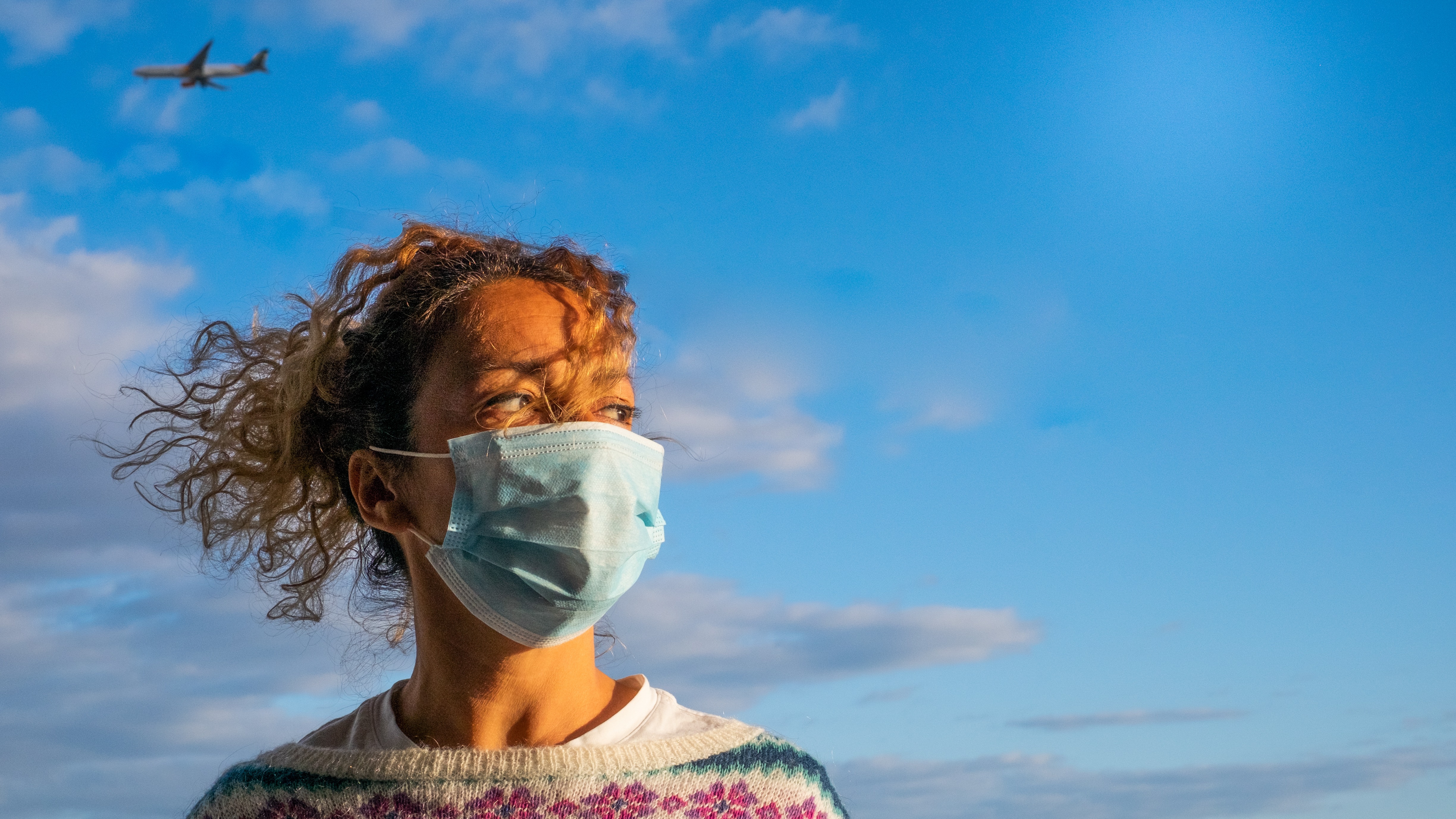 woman travel holiday pandemic