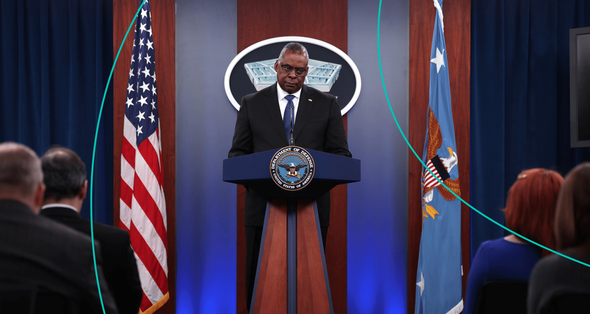 U.S. Secretary of Defense Lloyd Austin holds a media briefing at the Pentagon on October 27, 2022 in Arlington, Virginia.
